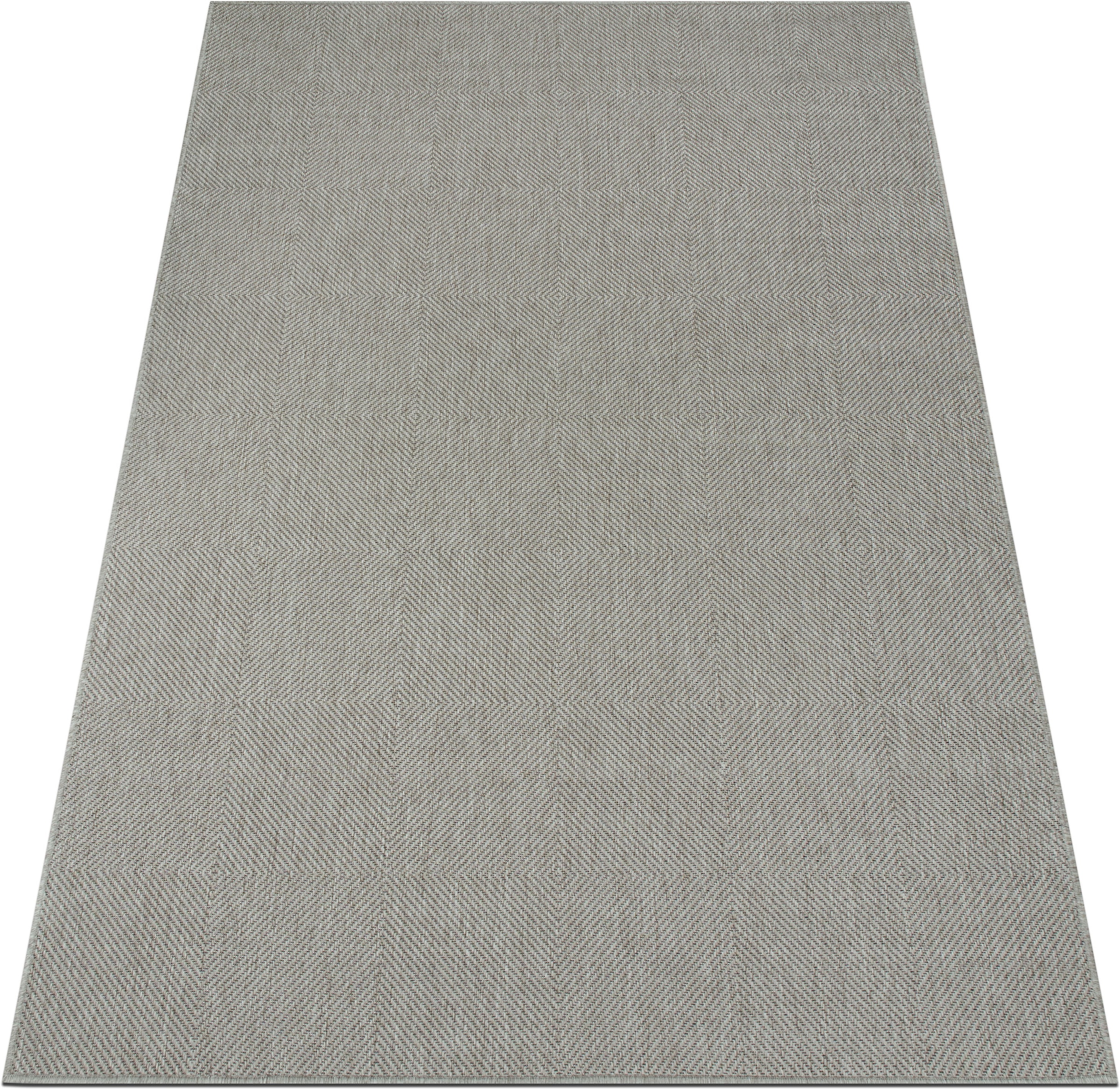 OTTO home Teppich »Anna, auch als Läufer erhältlich« rechteckig 3 mm Höhe In- und Outdoor geeignet, Sisal-Optik, Wetterfest & UV-beständig