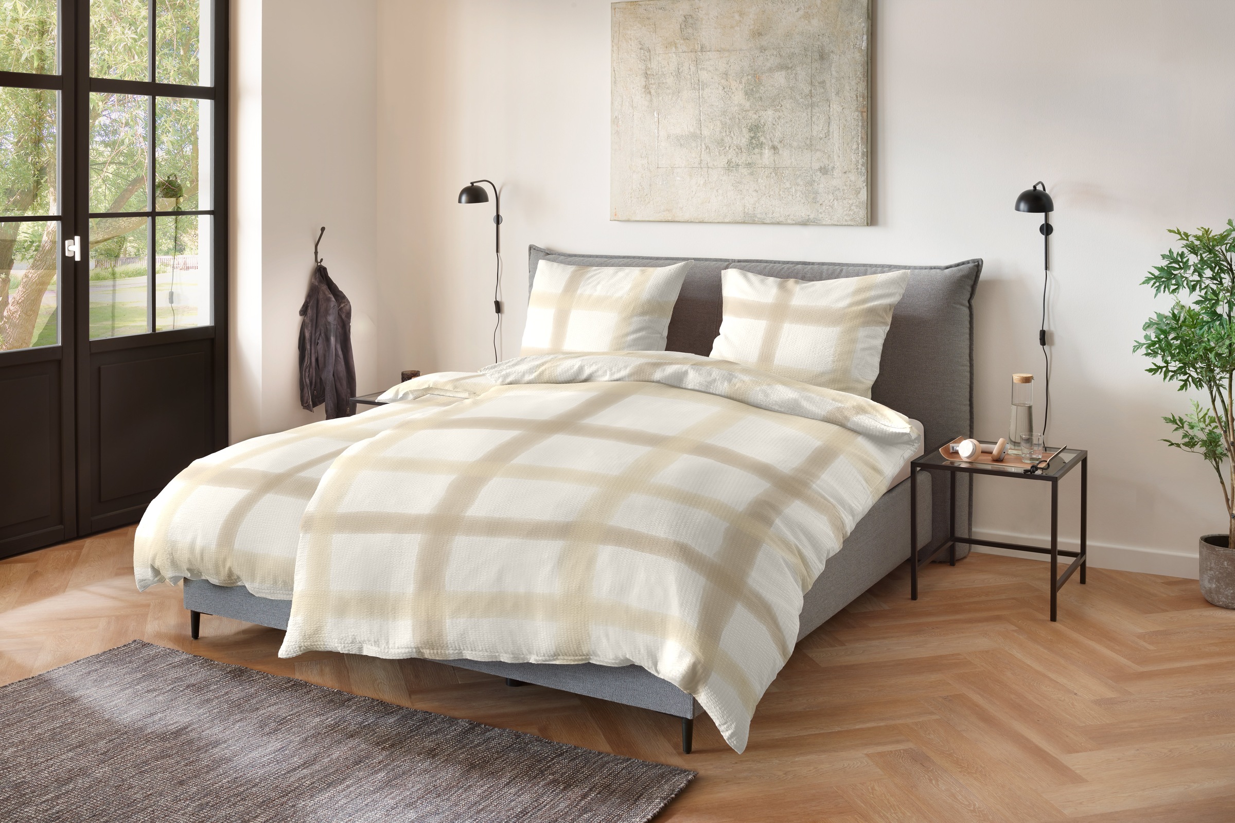 Primera Bettwäsche »Soft-Seersucker-Bettwäsche Raster« 2