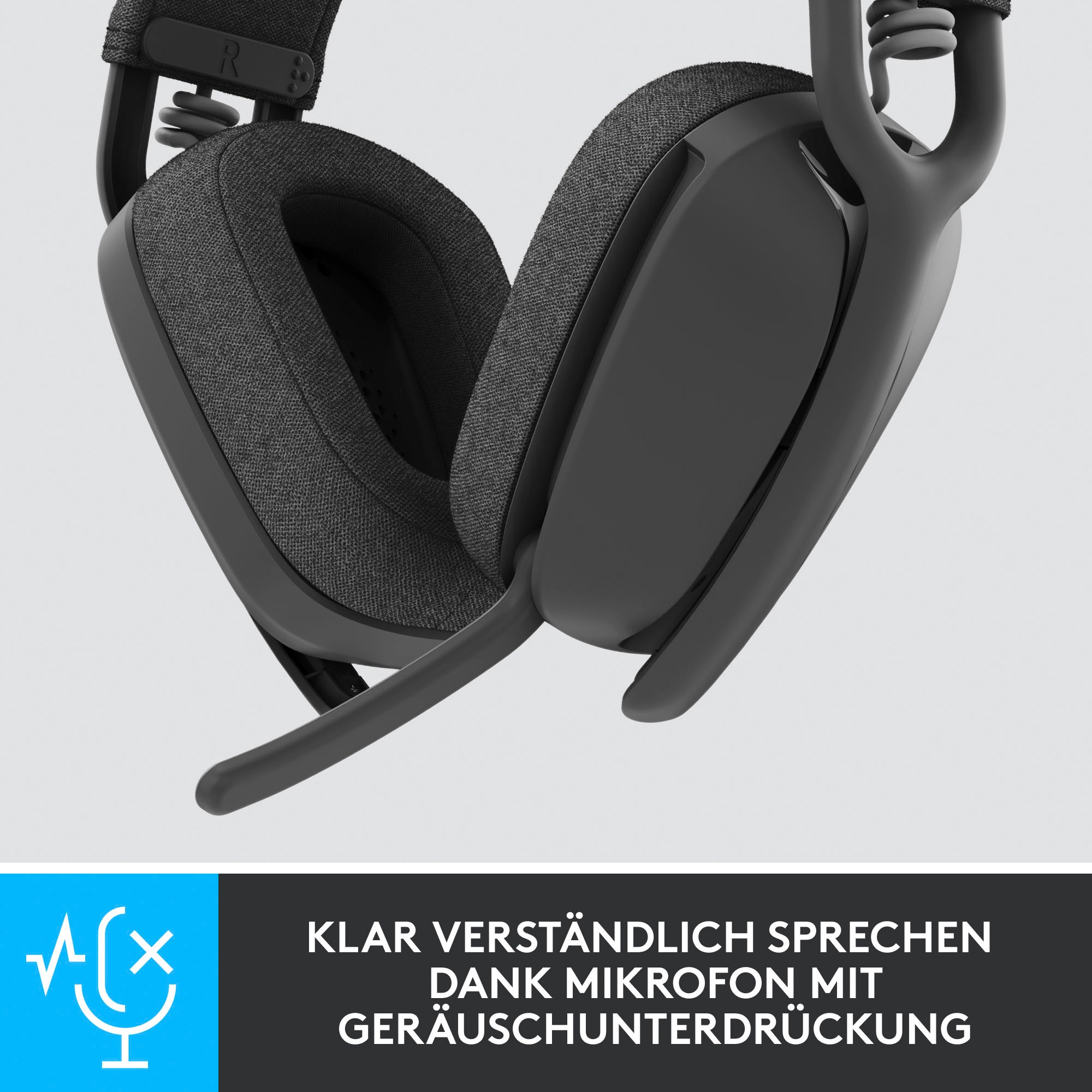 Logitech Gaming-Headset »Zone 125«, Noise 3 UNIVERSAL Bluetooth, | Jahre (ANC) Freisprechfunktion-Active Vibe ➥ XXL Cancelling Garantie