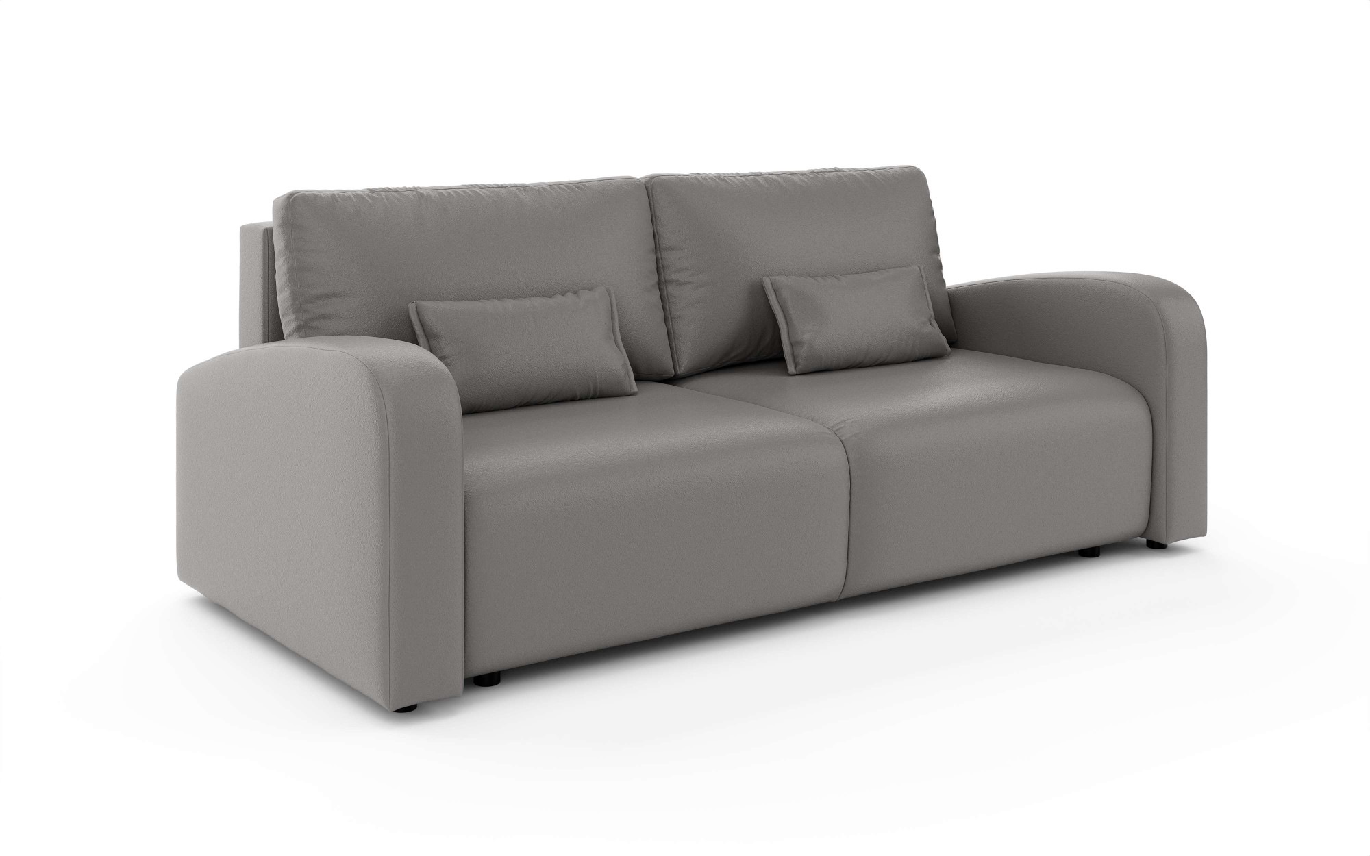 INOSIGN 3-Sitzer »JIGGS wahlweise Schlafsofa mit Bettkasten, Maße B/H/T: 228/96/110 cm«, Sofa mit Wellenunterfederung, enthält 2 Rückenkissen und 2 Zierkissen