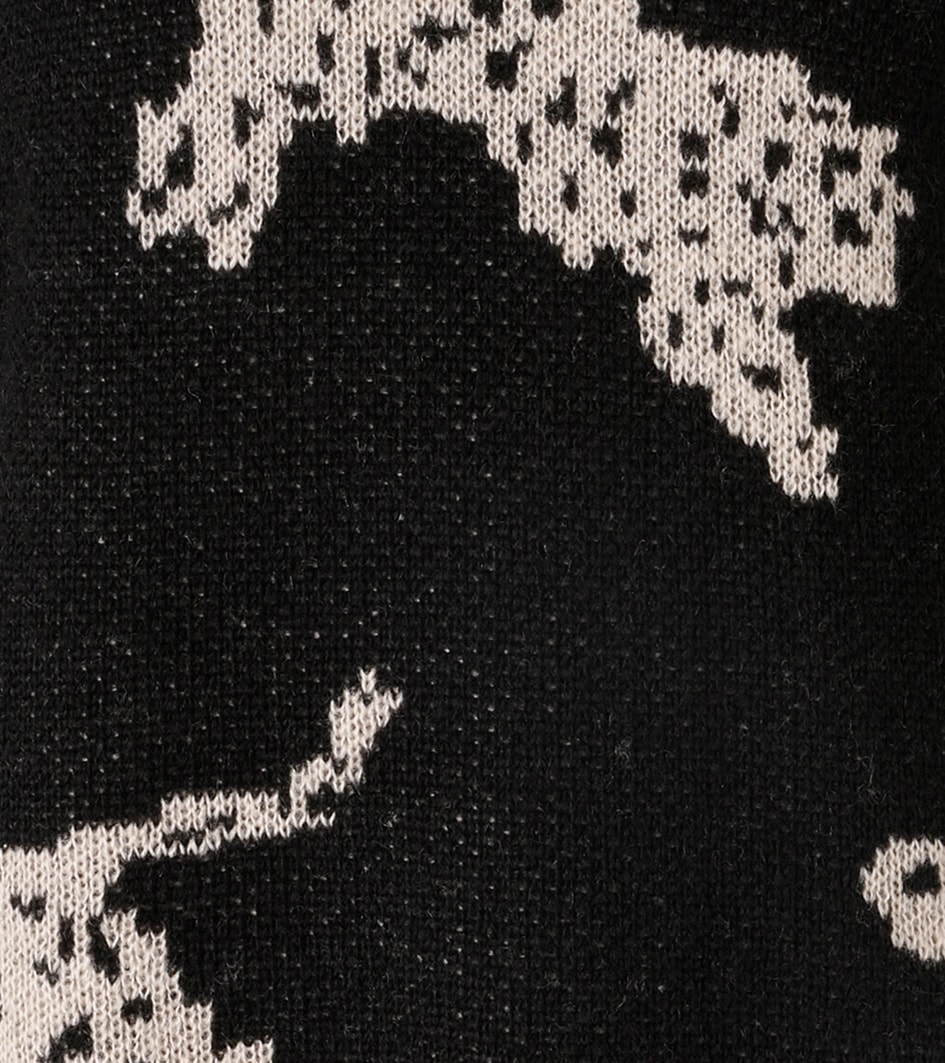 Aniston CASUAL Strickpullover mit eingestrickten Leoparden - NEUE KOLLEKTION