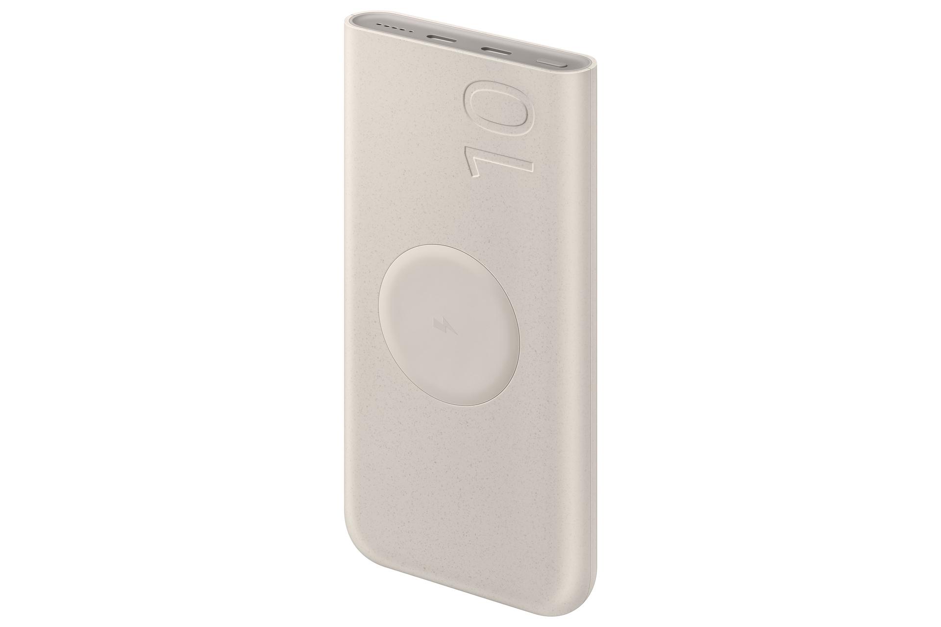 Samsung Powerbank »Induktive Powerbank 10.000 mAh 25 Watt«, Samsung Induktive Powerbank 10.000 mAh 25 Watt, beige, 10000 mAh, 7,4 V, induktives Laden, PD, Super Fast Charging