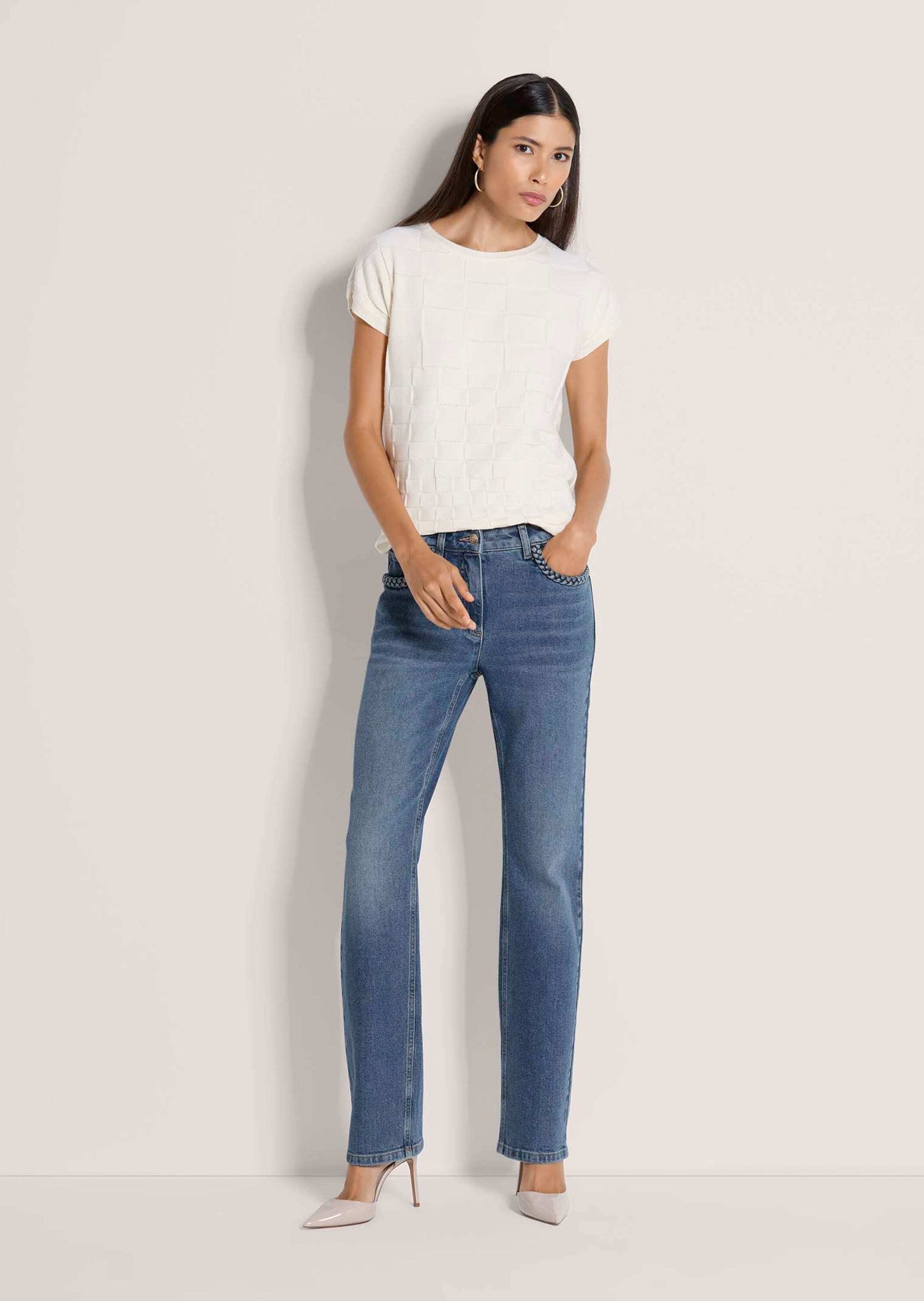 MADELEINE Regular-fit-Jeans »Jeans Slim-Fit-Jeans mit Formbund«
