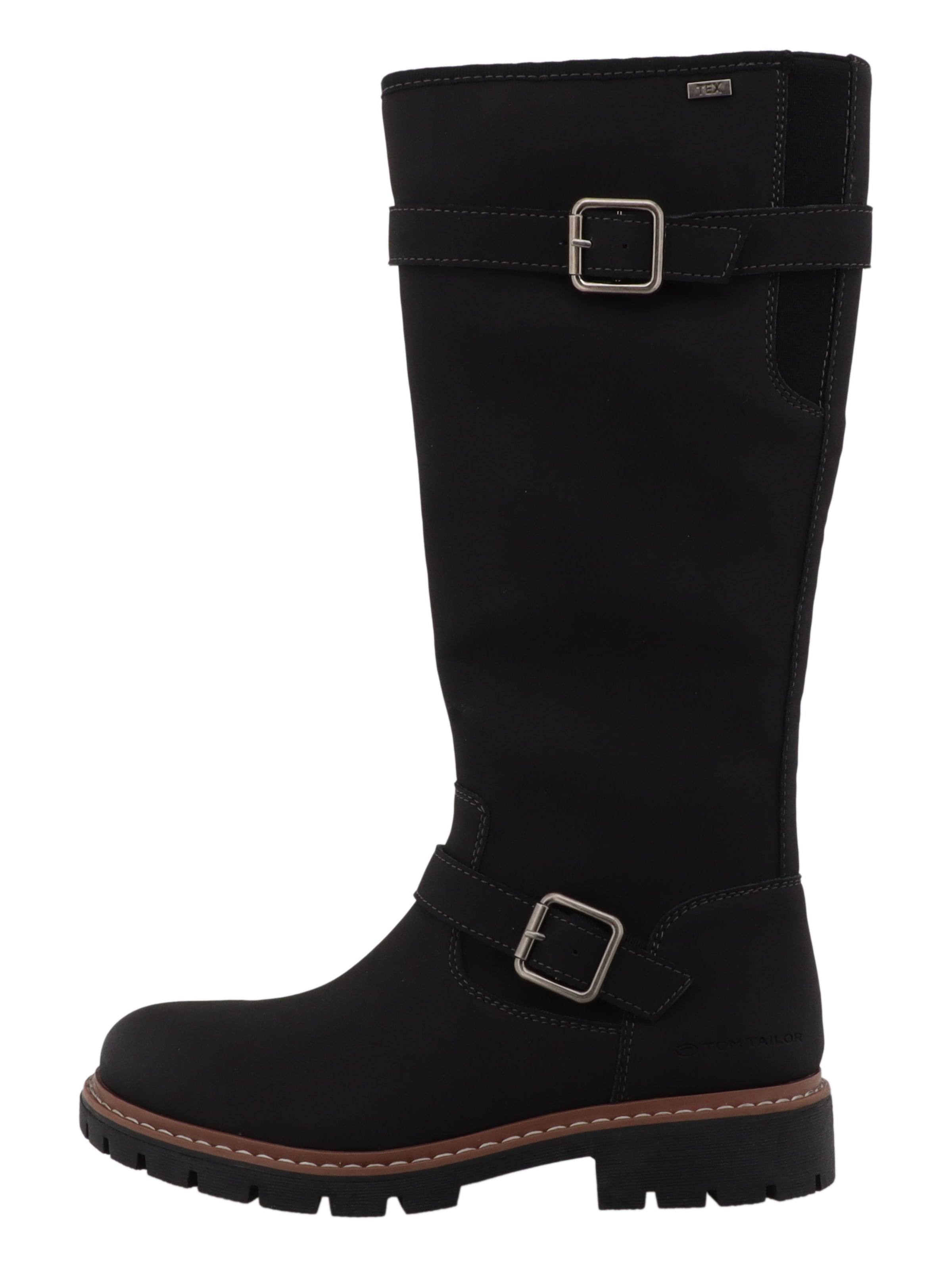 TOM TAILOR Winterstiefel  Blockabsatz, Winterboots mit modischer Zierschnalle