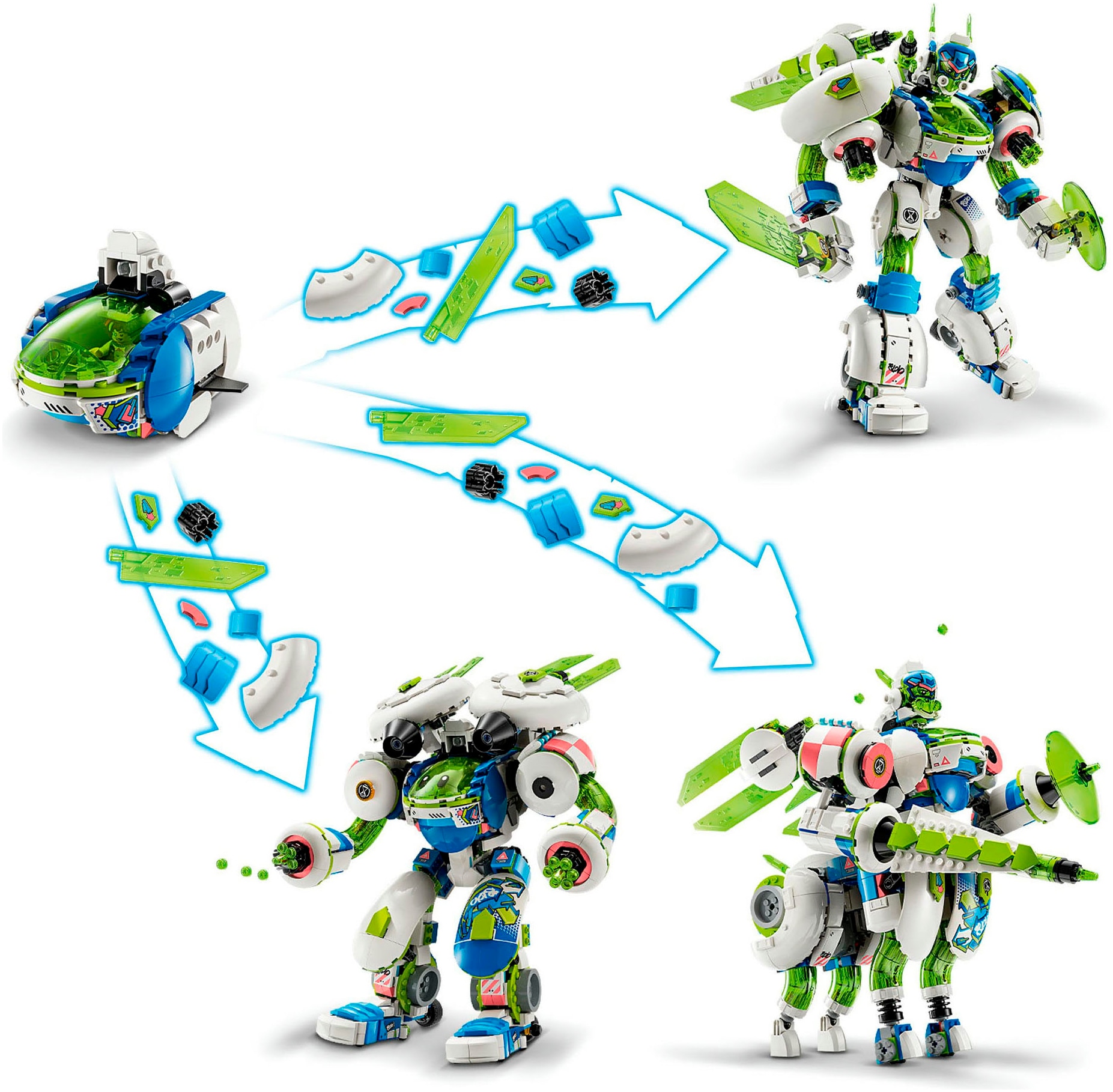LEGO® Konstruktionsspielsteine »Mateo und Z-Blob der Ritter-Mech (71485), LEGO DREAMZzz«, (1333 St.), Made in Europe