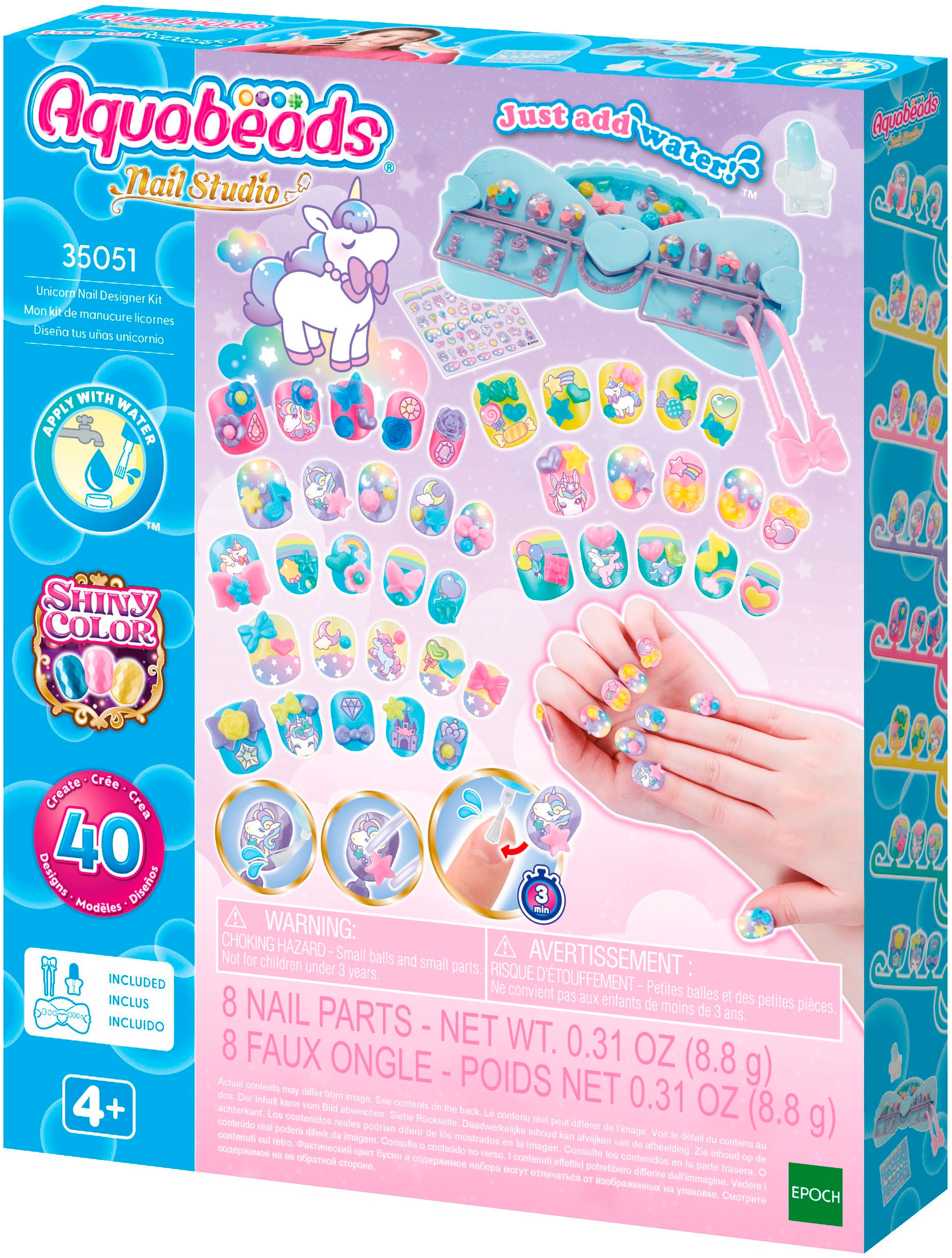 Aquabeads Kreativset »Nagelstudio Design Kit Magische Einhörner«