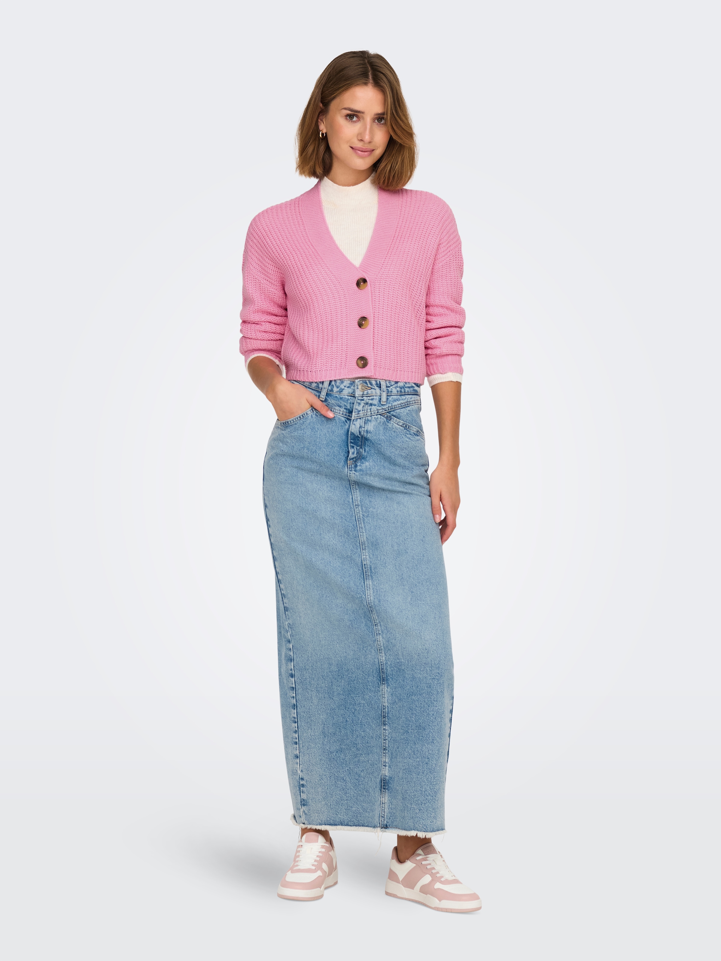 ONLY »ONLCAROL NICE L/S CARDIGAN KNT NOOS« Kunstfaser, regular fit
