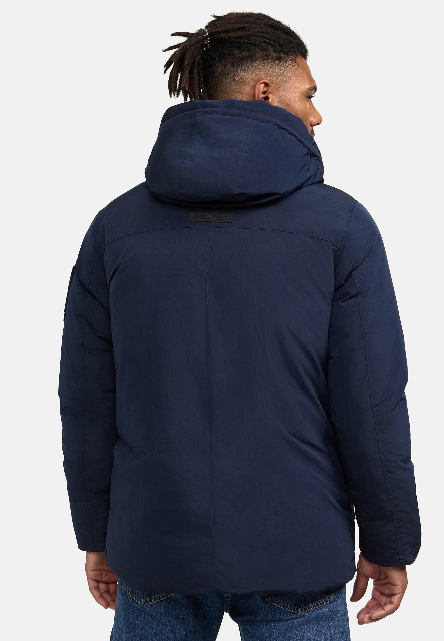 Stone Harbour Winterjacke »Winterjacke Edriik XX«, mit Kapuze, Warm gefütterte kurze Herren Jacke für den Winter