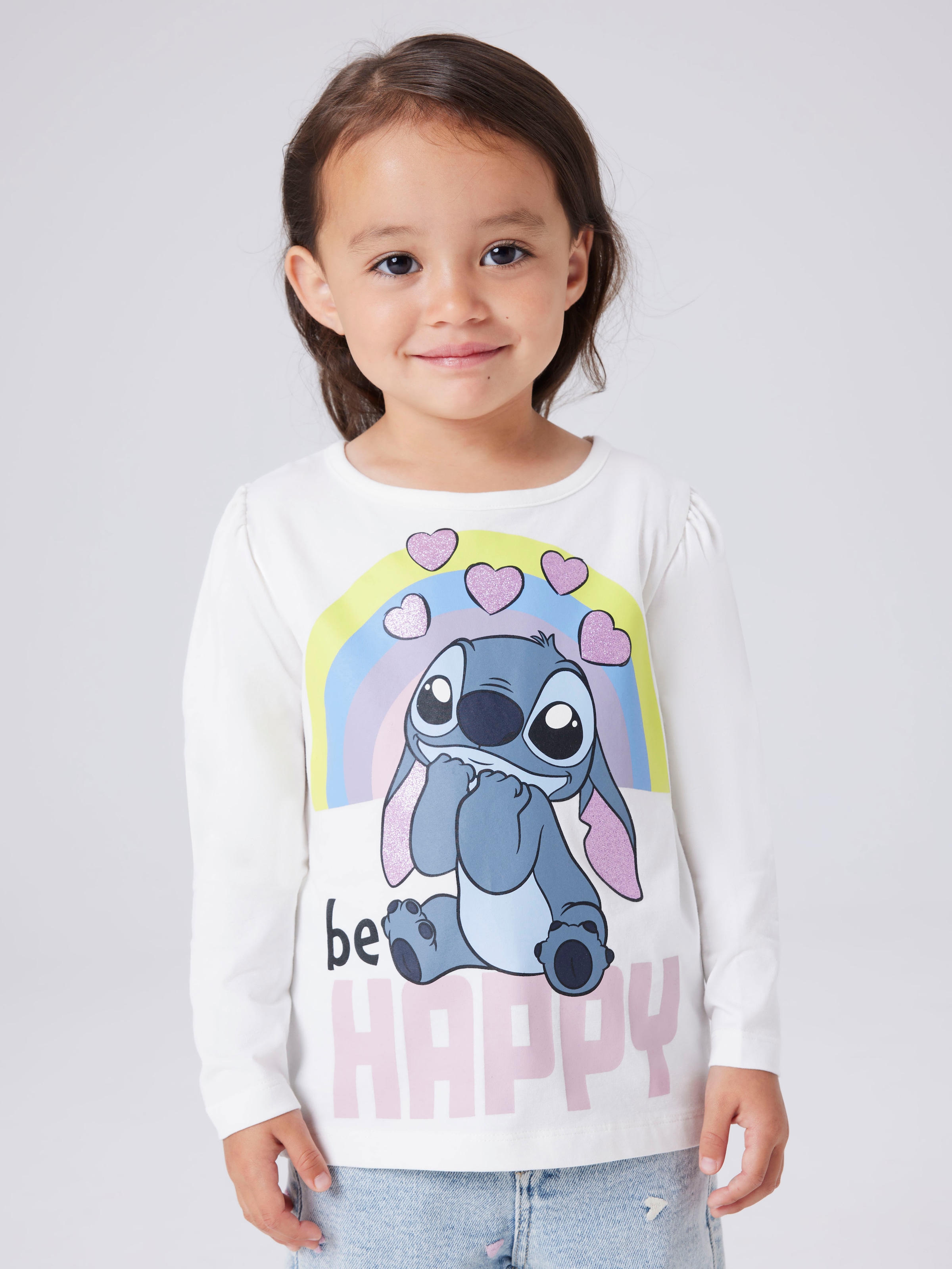 Name It Langarmshirt »NMFDIANA STITCH LS TOP BOX NOOS WDI«