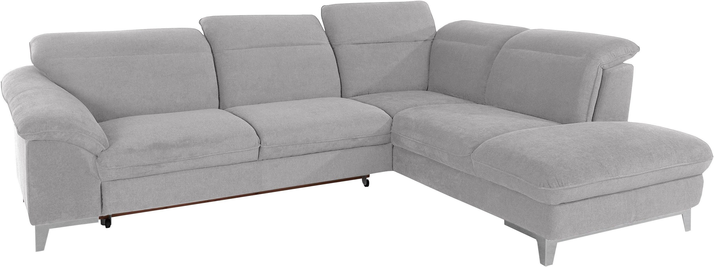 COTTA Polstergarnitur »Teresa«, (Set), Set: bestehend aus Ecksofa und Hocker, Ecksofa wahlweise Bettfunktion