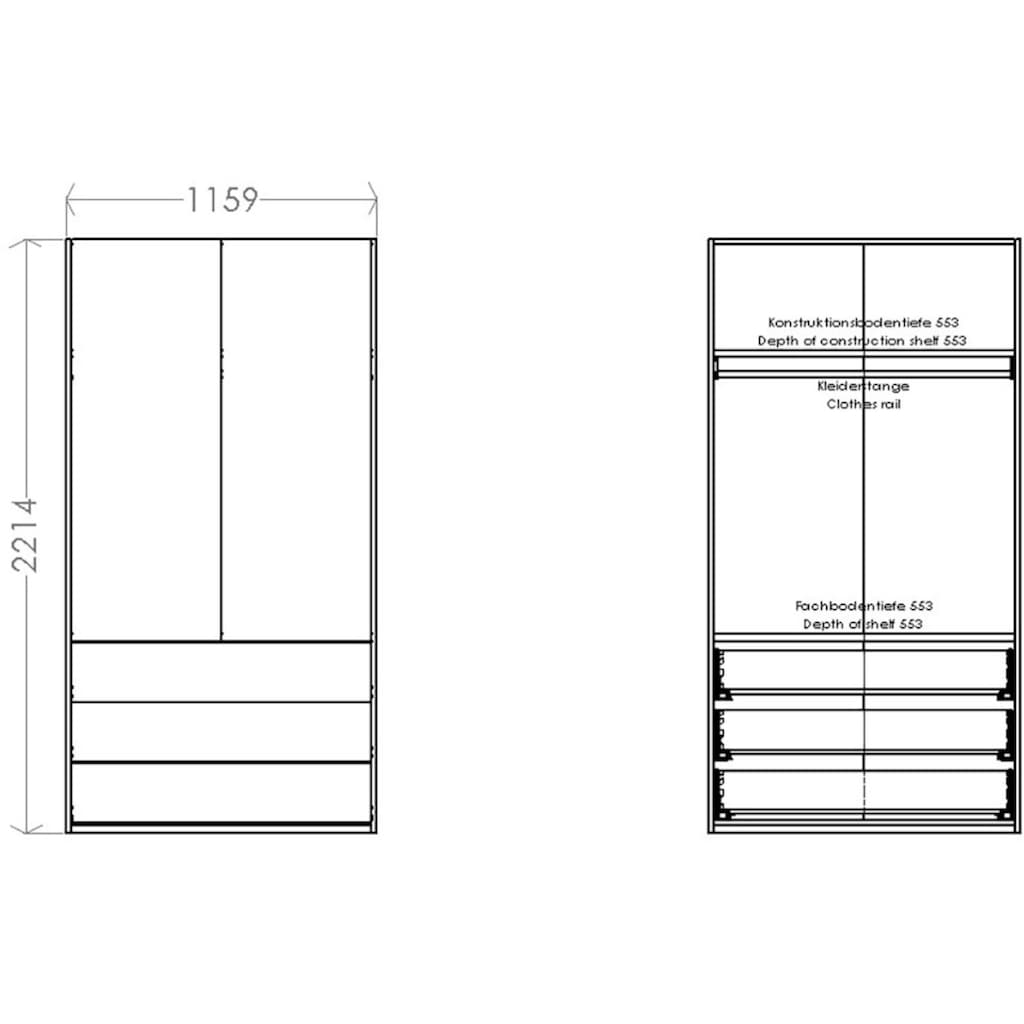 Müller SMALL LIVING Kleiderschrank »Modular Plus Variante 1«