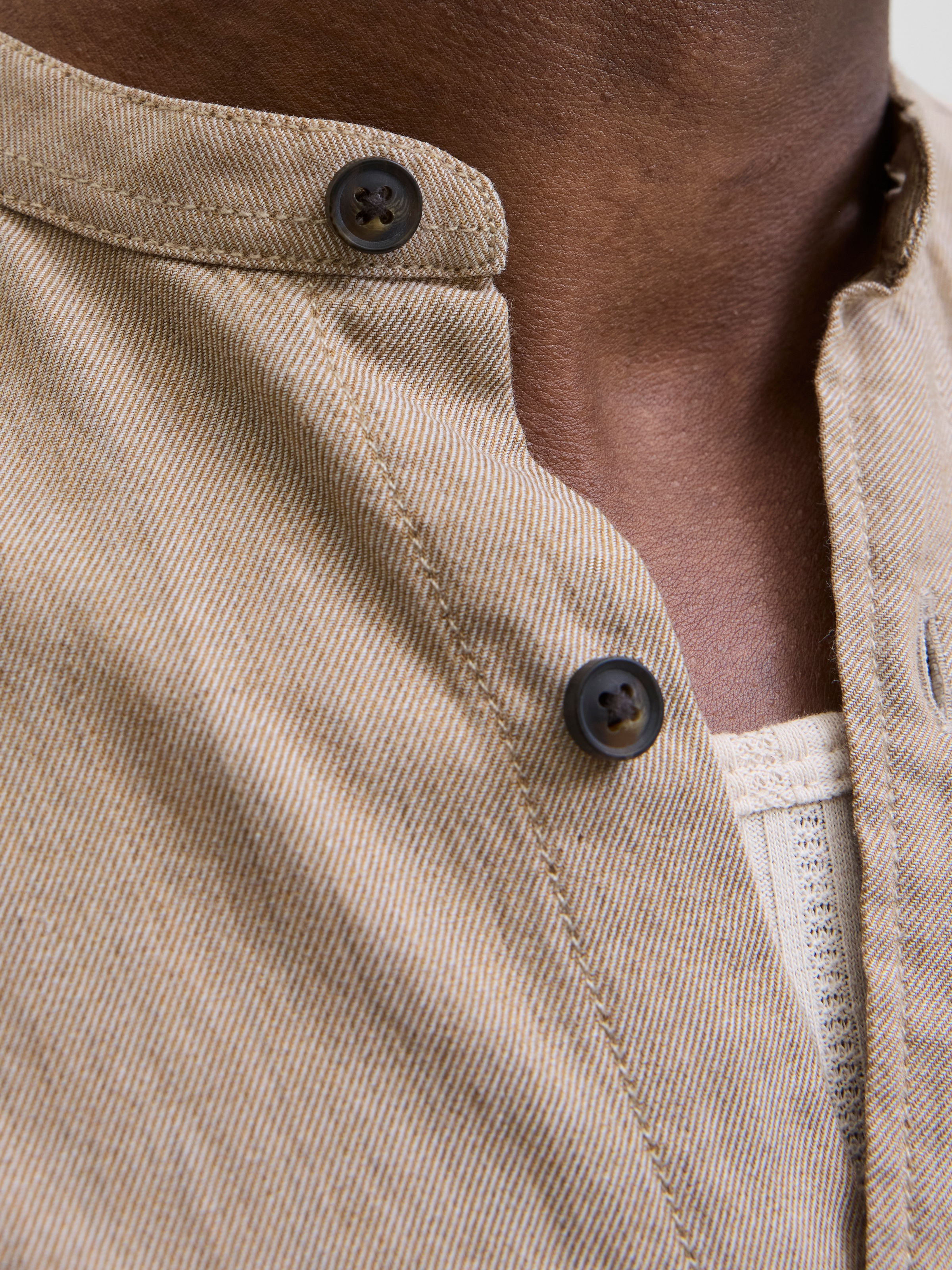 Jack & Jones Langarmhemd »JJEBAND MELANGE SHIRT L/S SN«