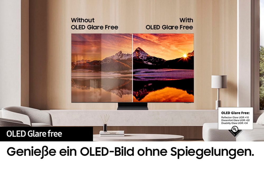 Samsung OLED-Fernseher »GQ65S95DAT«, 4K Ultra HD, Smart-TV, Neural Quantum 4K AI Gen2 Prozessor, Glare Free, bis zu 144Hz