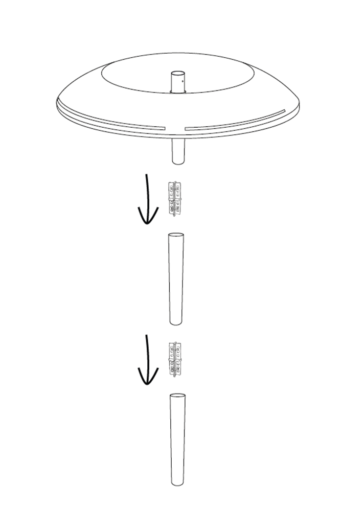 KHW Pflanzenschutzdach »Tomatenhut«, (2er-Set), inkl. Stab und Schutzfolie, BxH: 49x120 cm