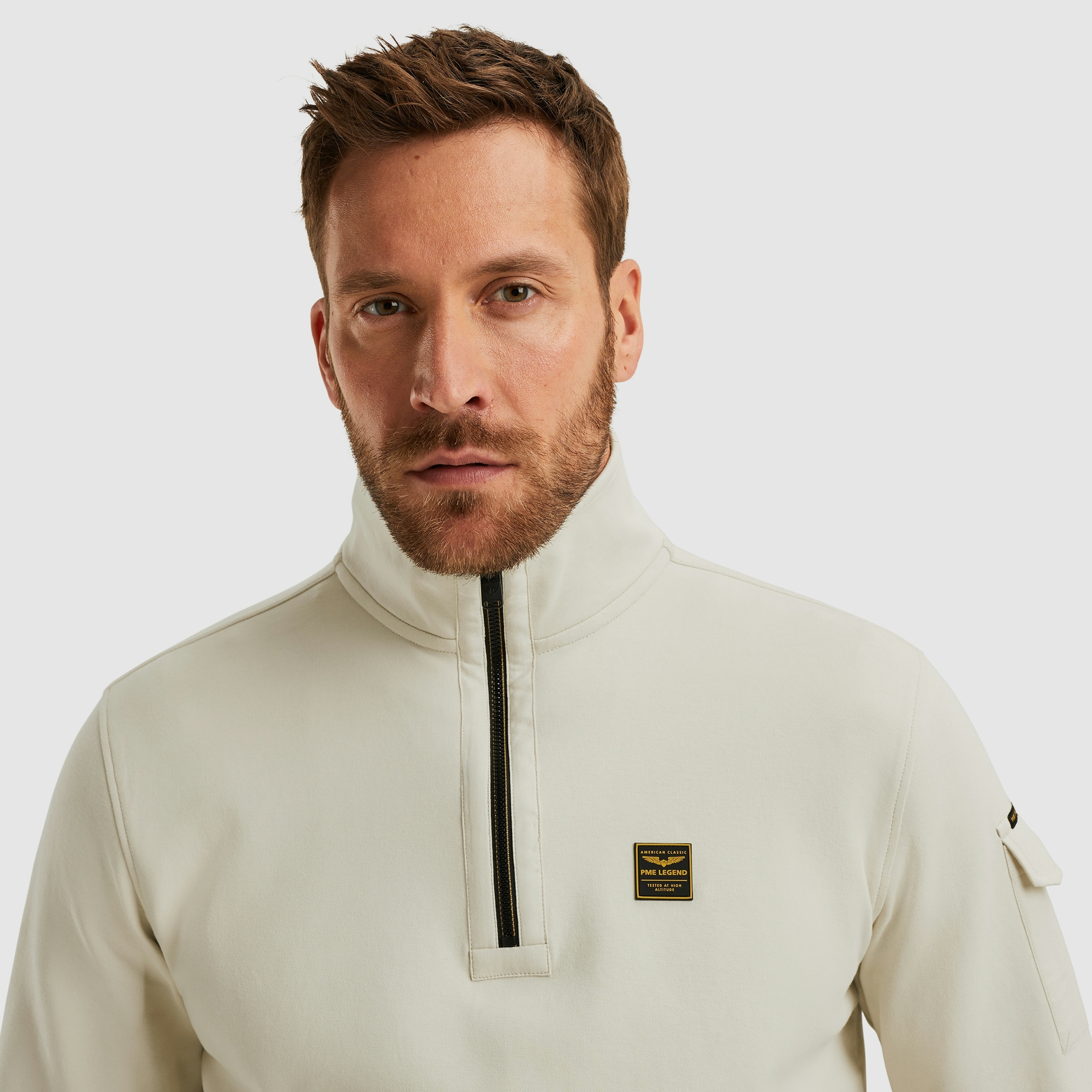 PME LEGEND Sweatshirt mit Logo Stickerei