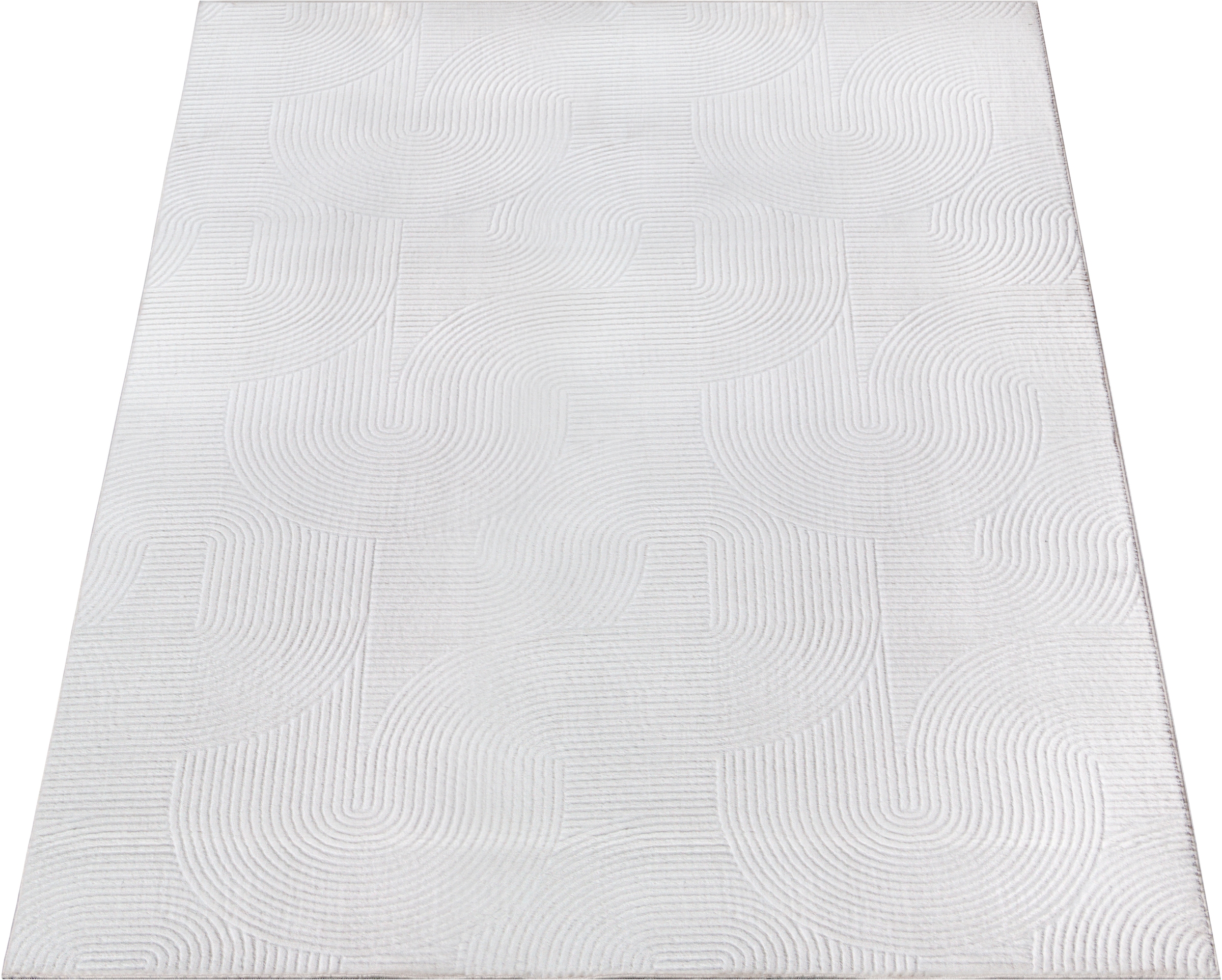 OTTO home Designteppich »Zoelle 3D Optik/Hoch-Tief Effekt« rechteckig 8 mm Höhe mit Anti-Rutsch-Rücken, angenehm weich, Teppich Wohnzimmer Boho Design