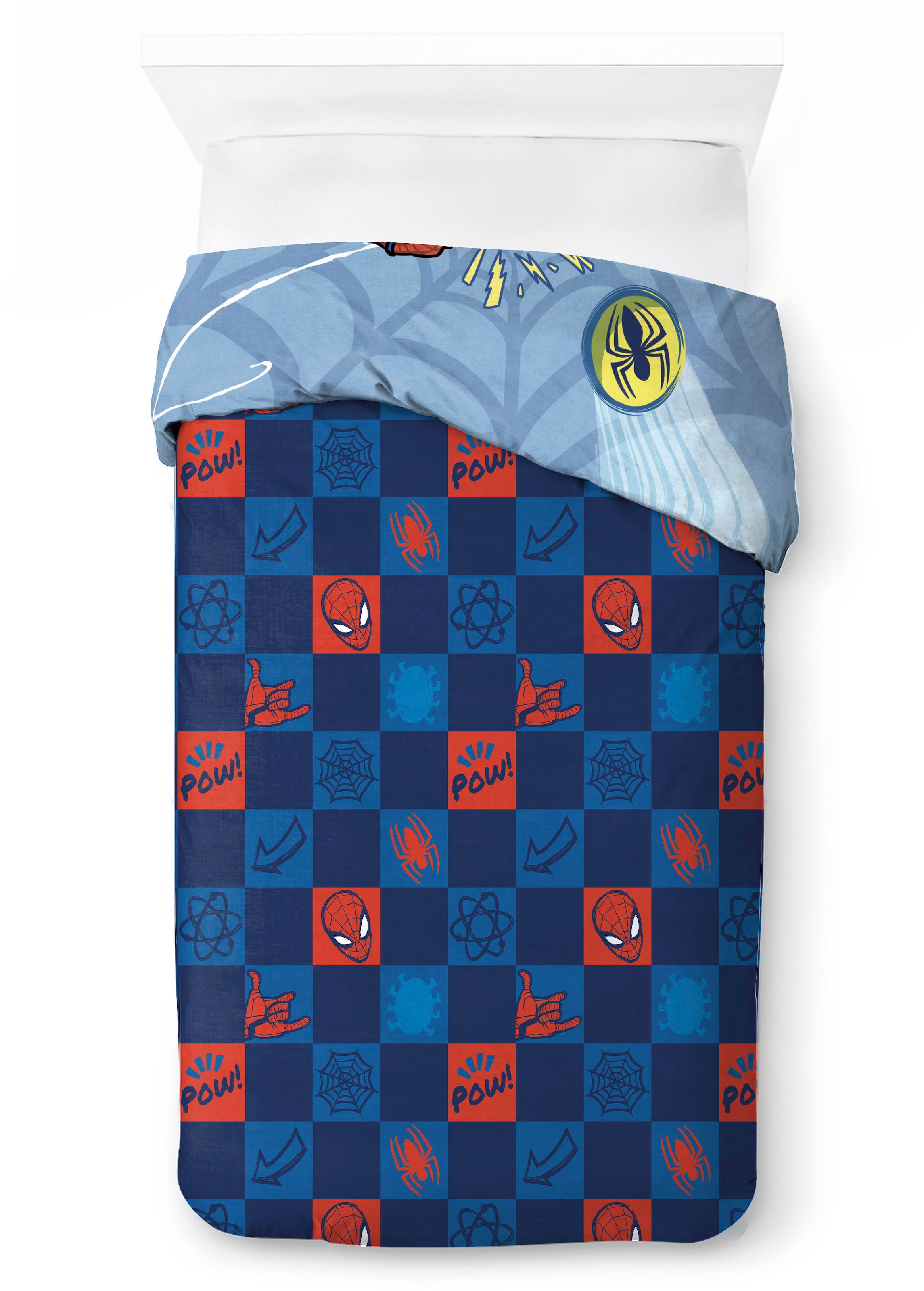 MARVEL Kinderbettwäsche »Marvel Spiderman Bettbezug-Set 135x200 cm + Kissenbezug 80x80 cm« 2 tlg. 100 % Baumwolle, maschinenwaschbar, wendbar