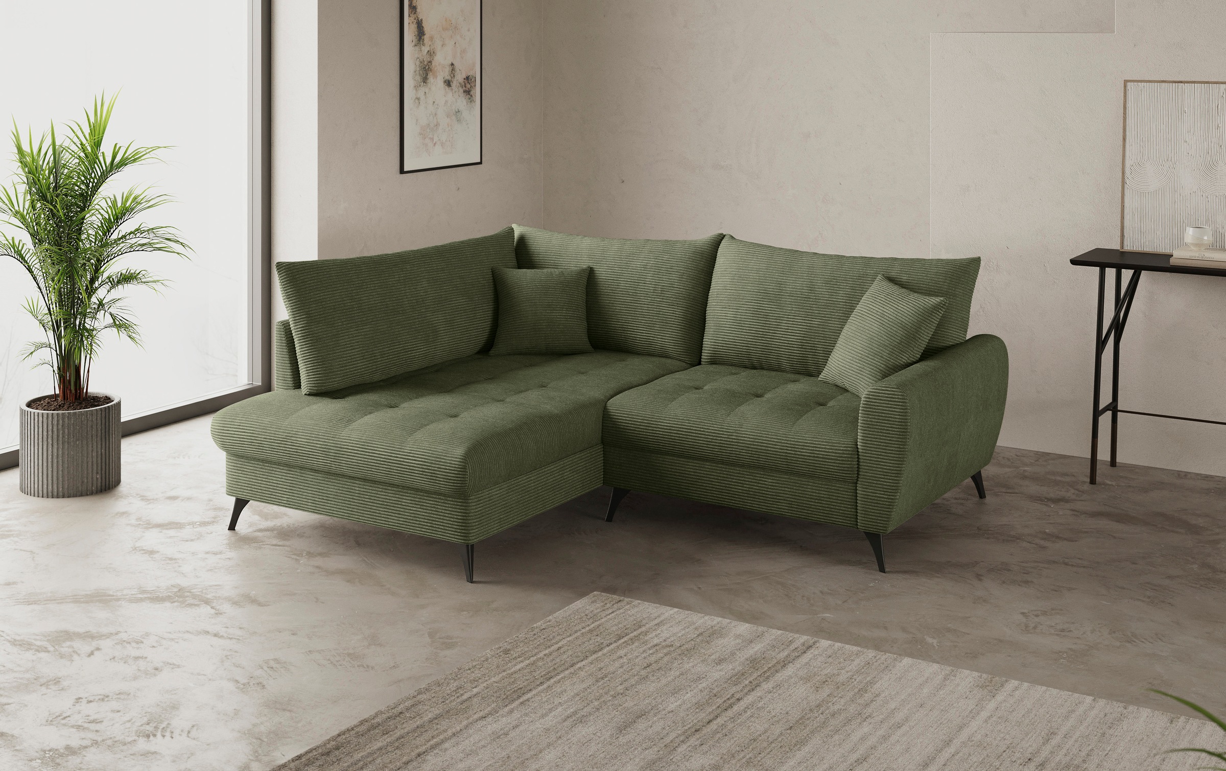 Mr. Couch Ecksofa »Blackburn II, L-Form«, Mit Kaltschaumpolsterung bis 140 kg belastbar