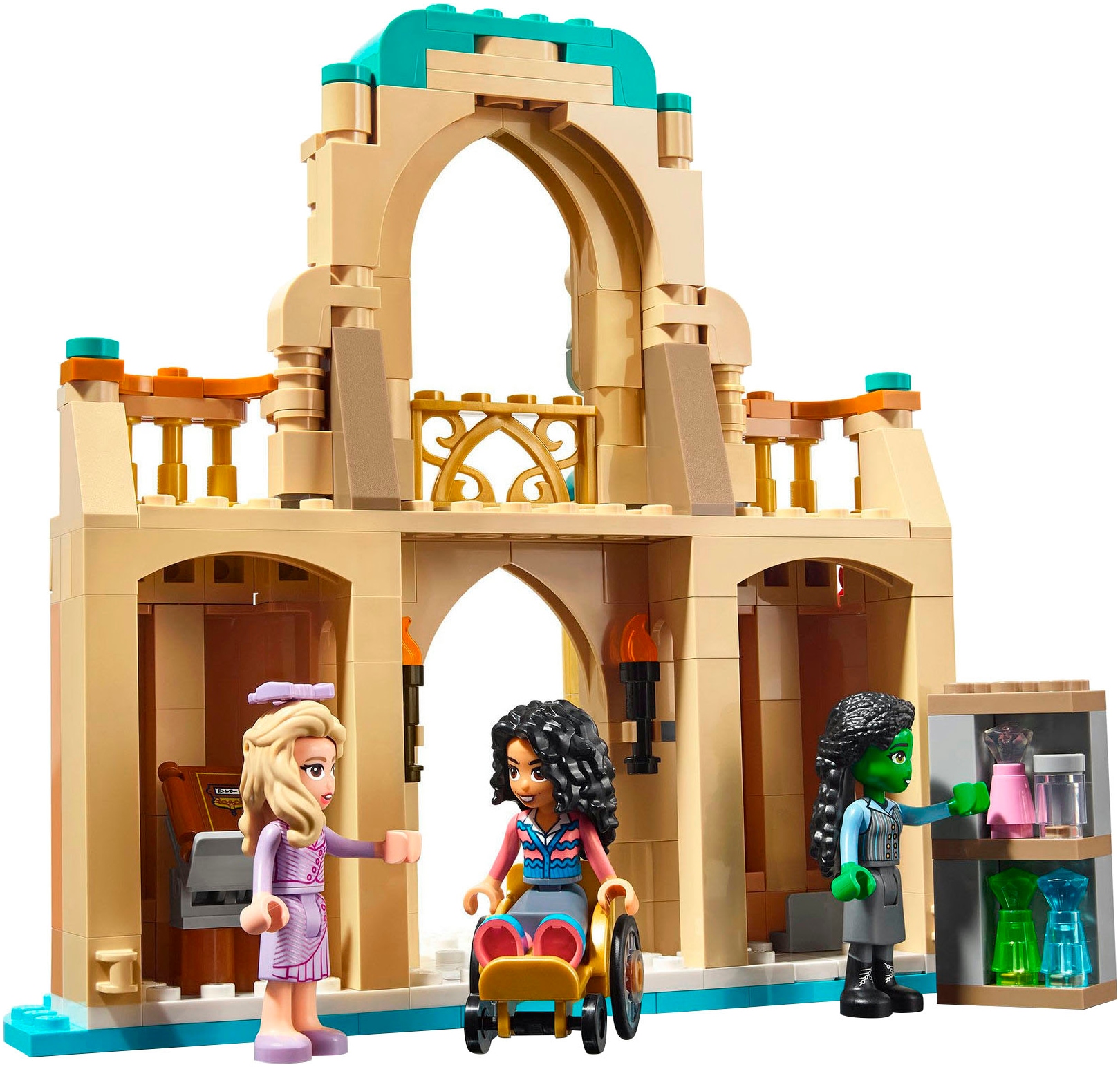 LEGO® Konstruktionsspielsteine »Glinda, Elphaba und Nessarose an der Universität Shiz (75681)«, (304 St.), LEGO Wicked; Made in Europe