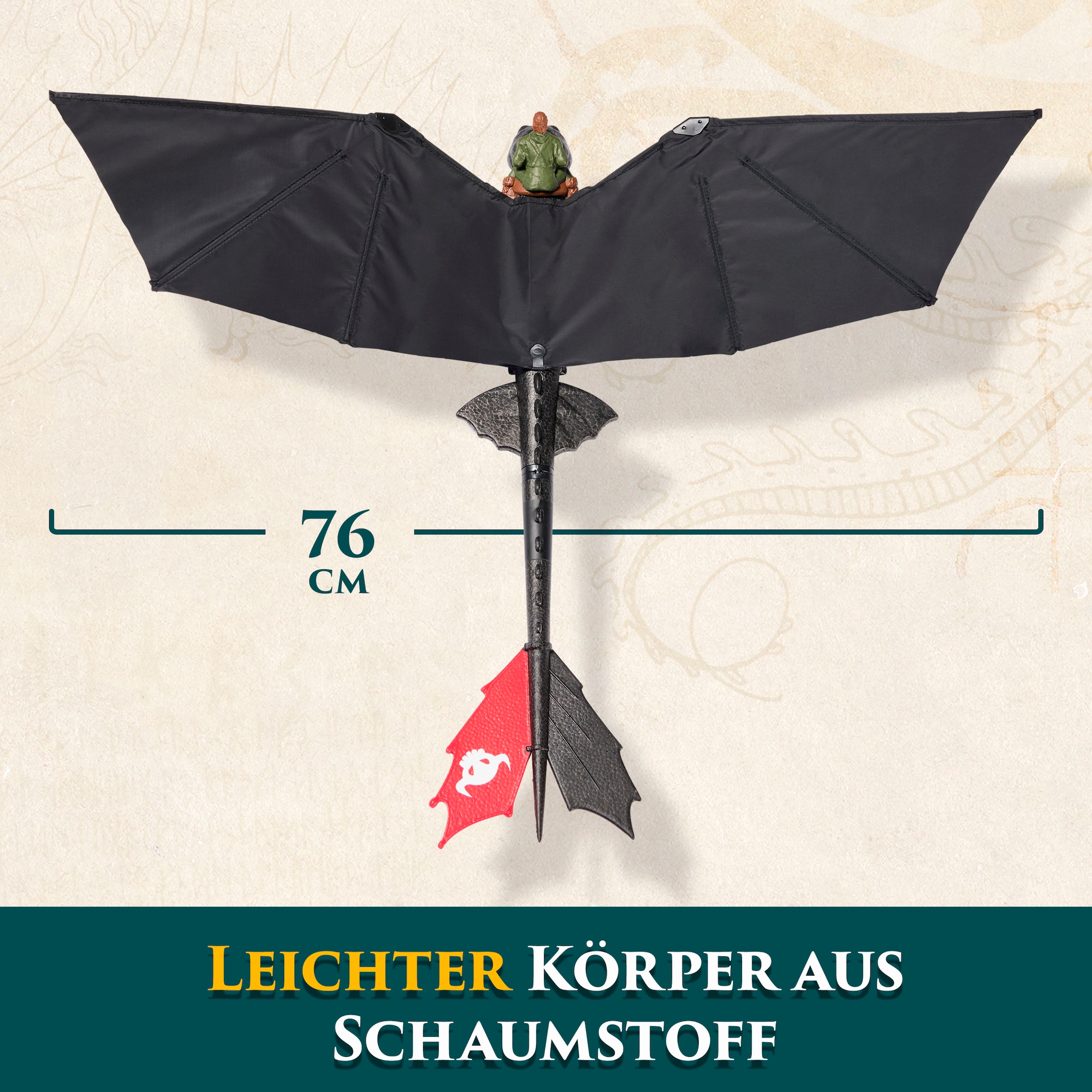 Spin Master RC-Figur »Dragons Movie - Fliegender Drache Ohnezahn« mit Fernbedienung