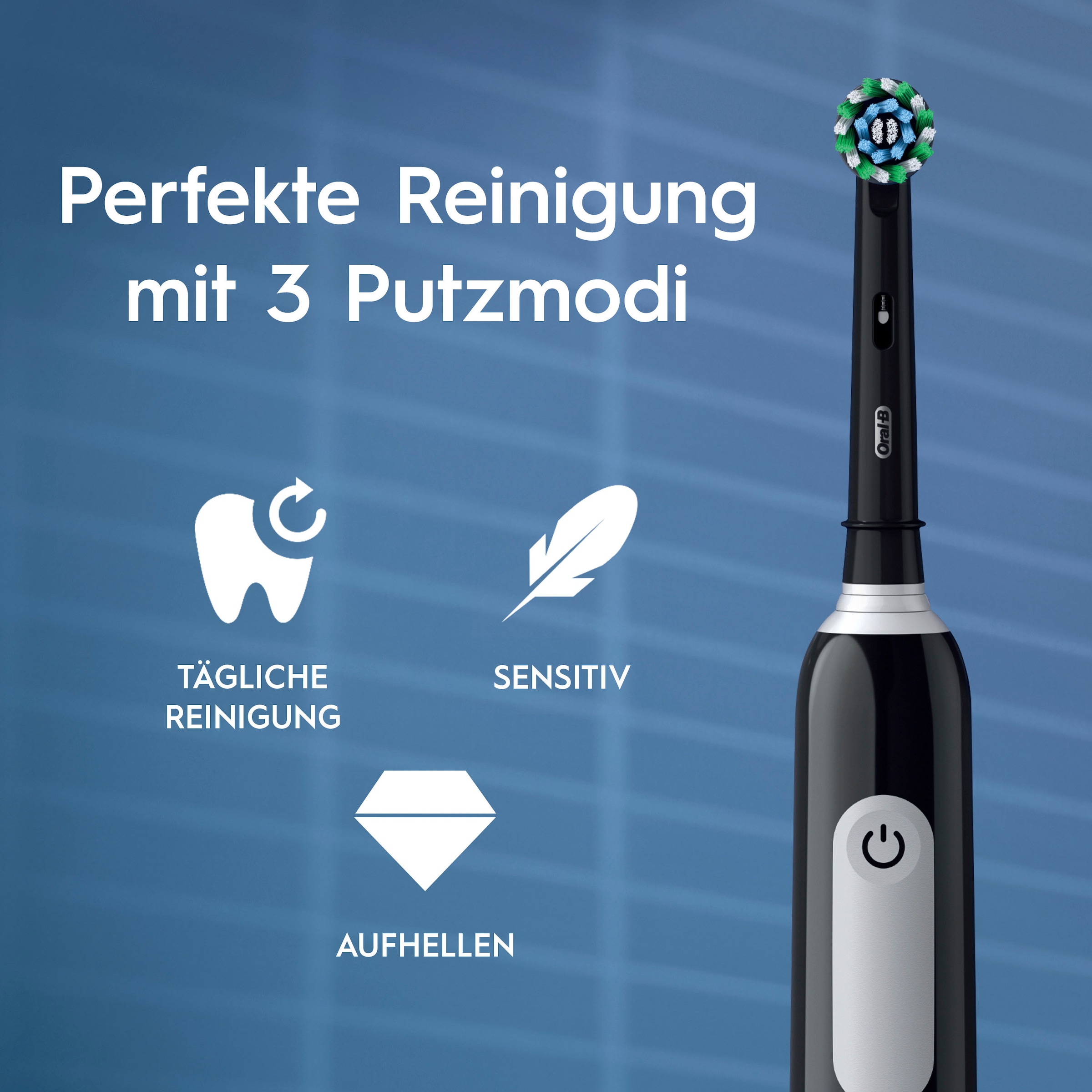 Oral-B Elektrische Zahnbürste »PRO Series 1« 1 Stk. Aufsteckbürsten Drucksensor