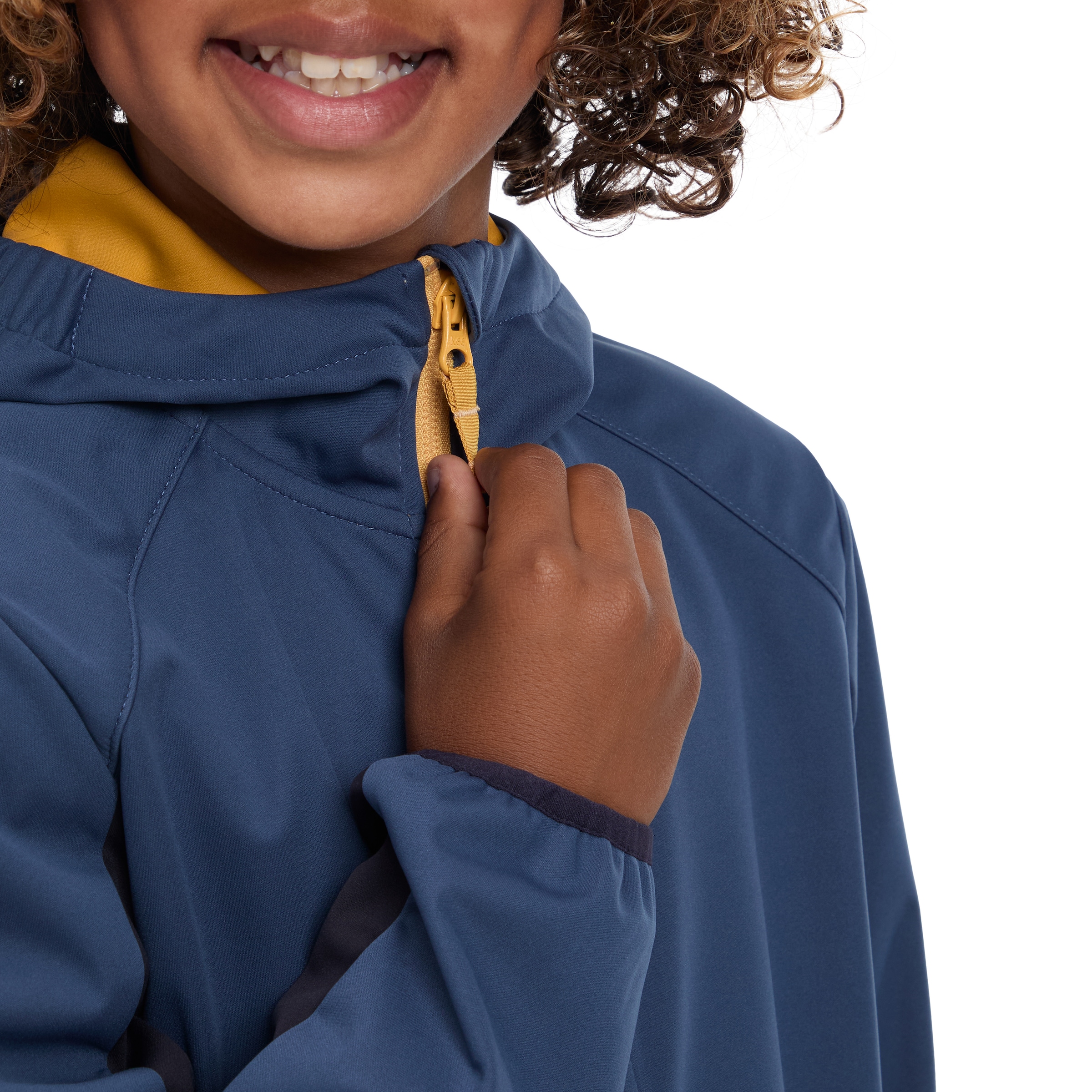 McKINLEY Outdoorjacke »JU.-UNTERJACKE ABE LT B« mit Kapuze kontrastfarbige Einsätze und Accessoires, mit Kapuze