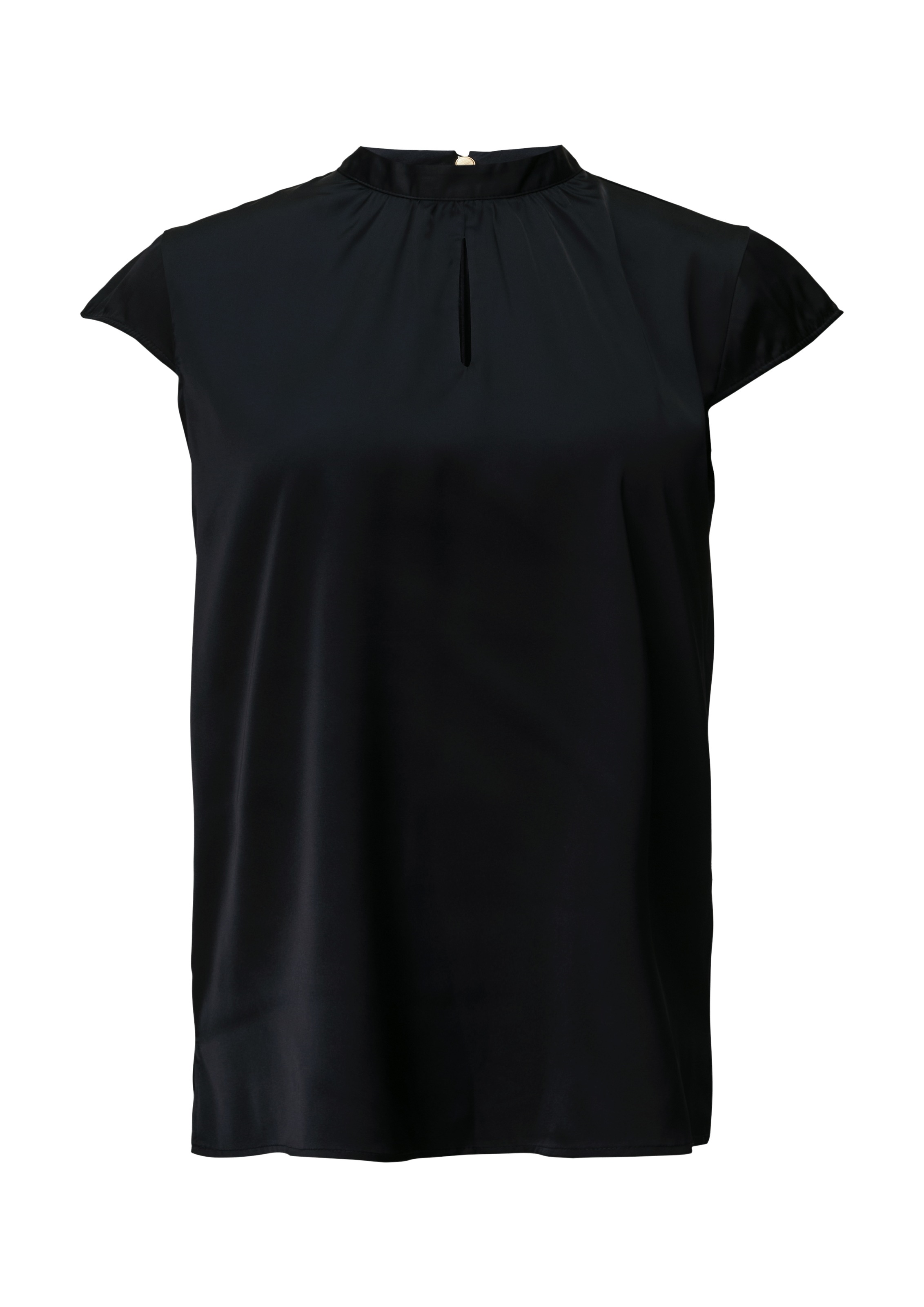 Comma Satinbluse, mit Kappärmeln