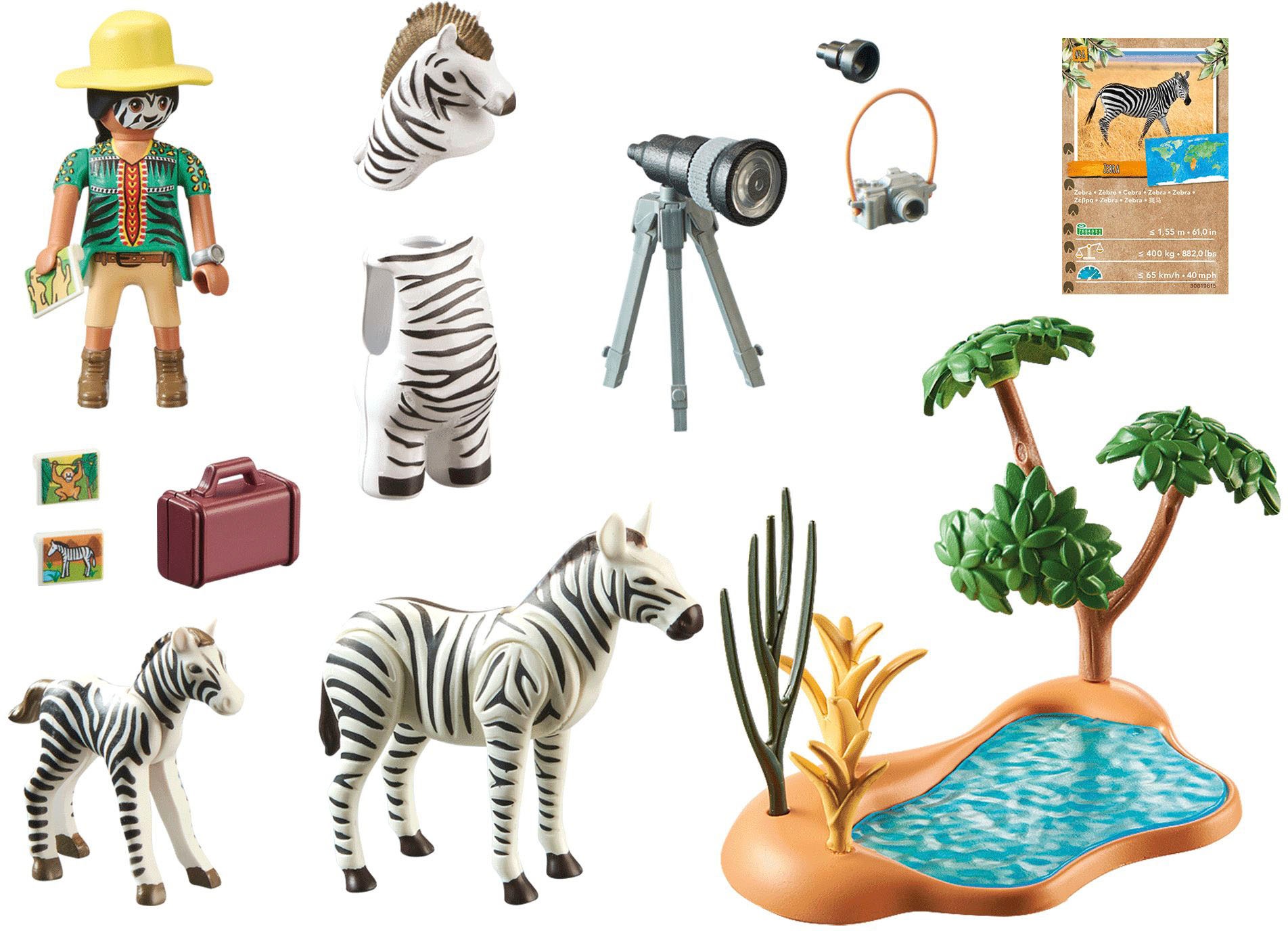 Playmobil® Konstruktions-Spielset »Unterwegs mit der Tierfotografin (71295), Wiltopia«, (36 St.), teilweise aus recyceltem Material; Made in Europe