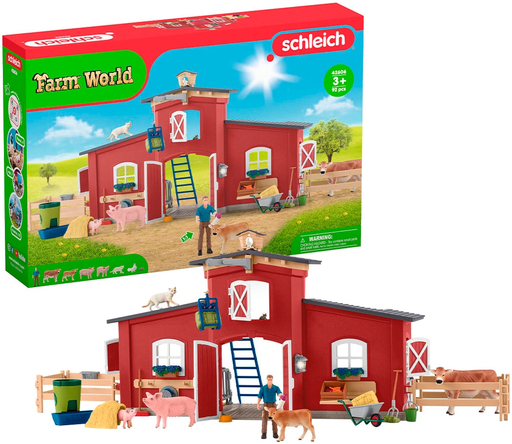 Spielwelt »FARM WORLD, Große Farm rot (42606)«, Made in Europe