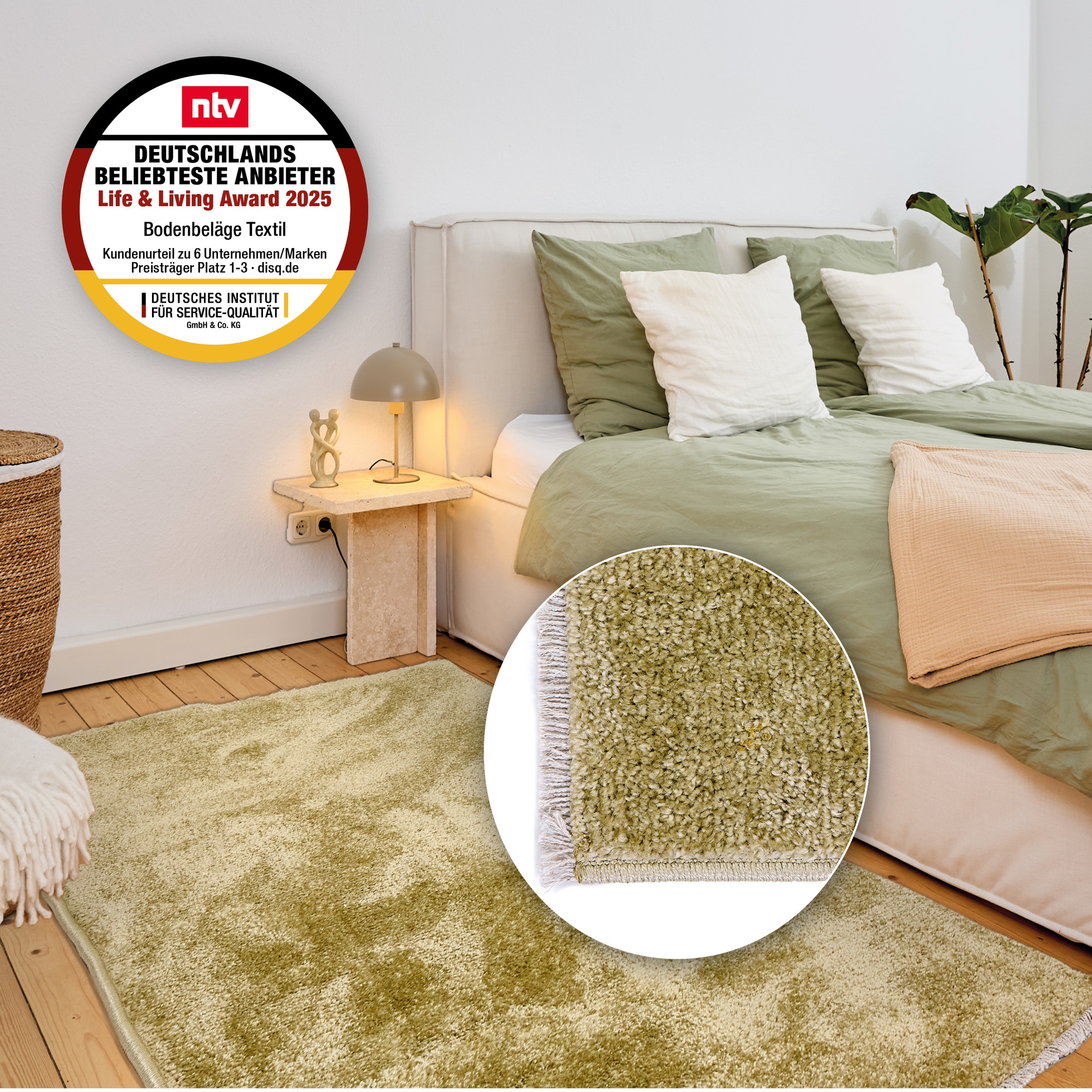 ASTRA Teppich »Stevie 250« rechteckig 9 mm Höhe weicher Kurzflor, gewebt, Wohnzimmer, Schlafzimmer