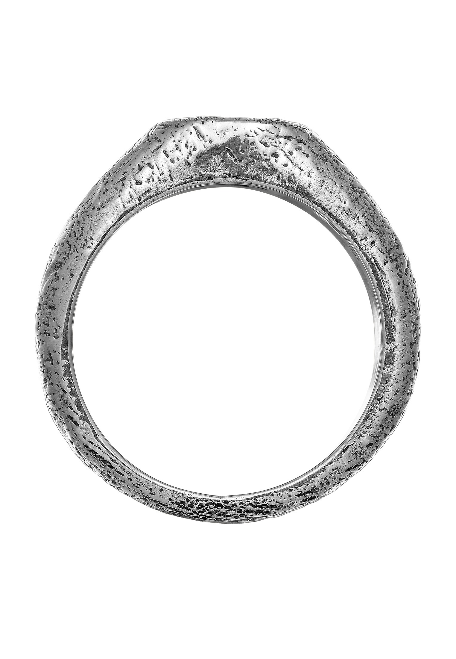 HAZE & GLORY Siegelring »Ring Kreis Achat Blau Fashion 925 Sterling Silber«