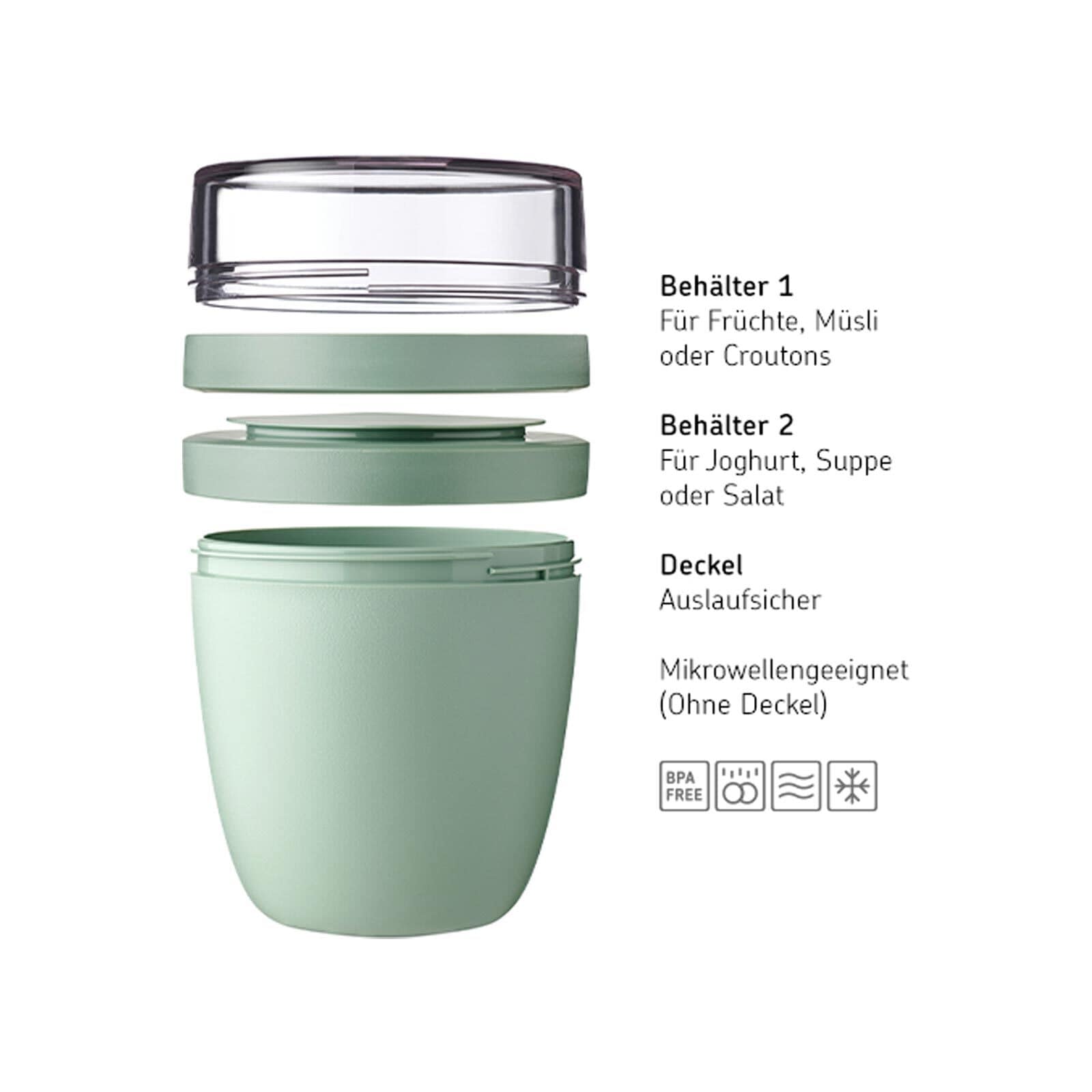 Mepal Lunchbox »Lunchpot Ellipse ø 10.7 cm«, (1 tlg.)