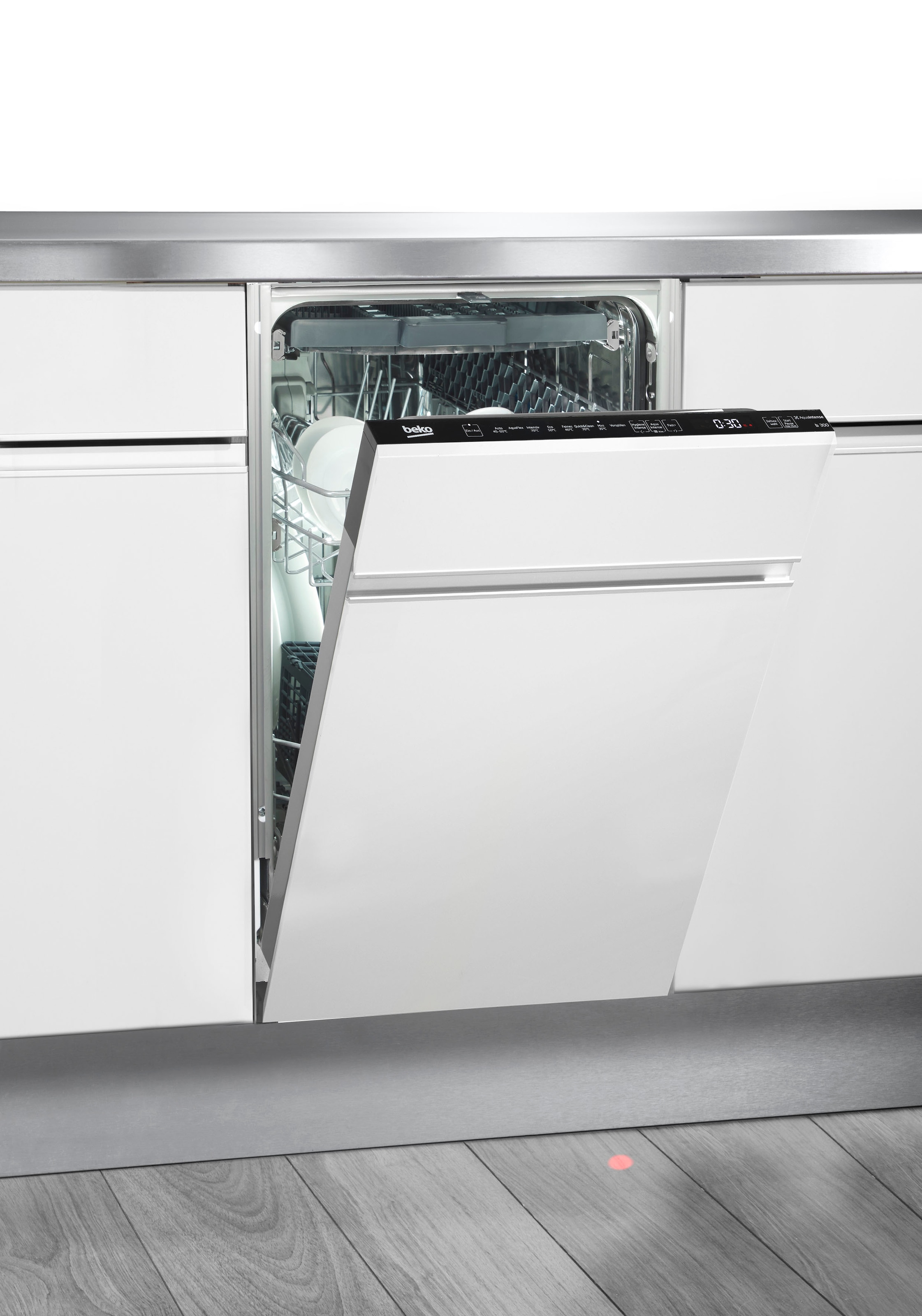 BEKO vollintegrierbarer Geschirrspüler »BDIS38120Q 7641701635« 11 Maßgedecke Doppelt gut organisiert – inklusive Besteckschublade und Besteckkorb