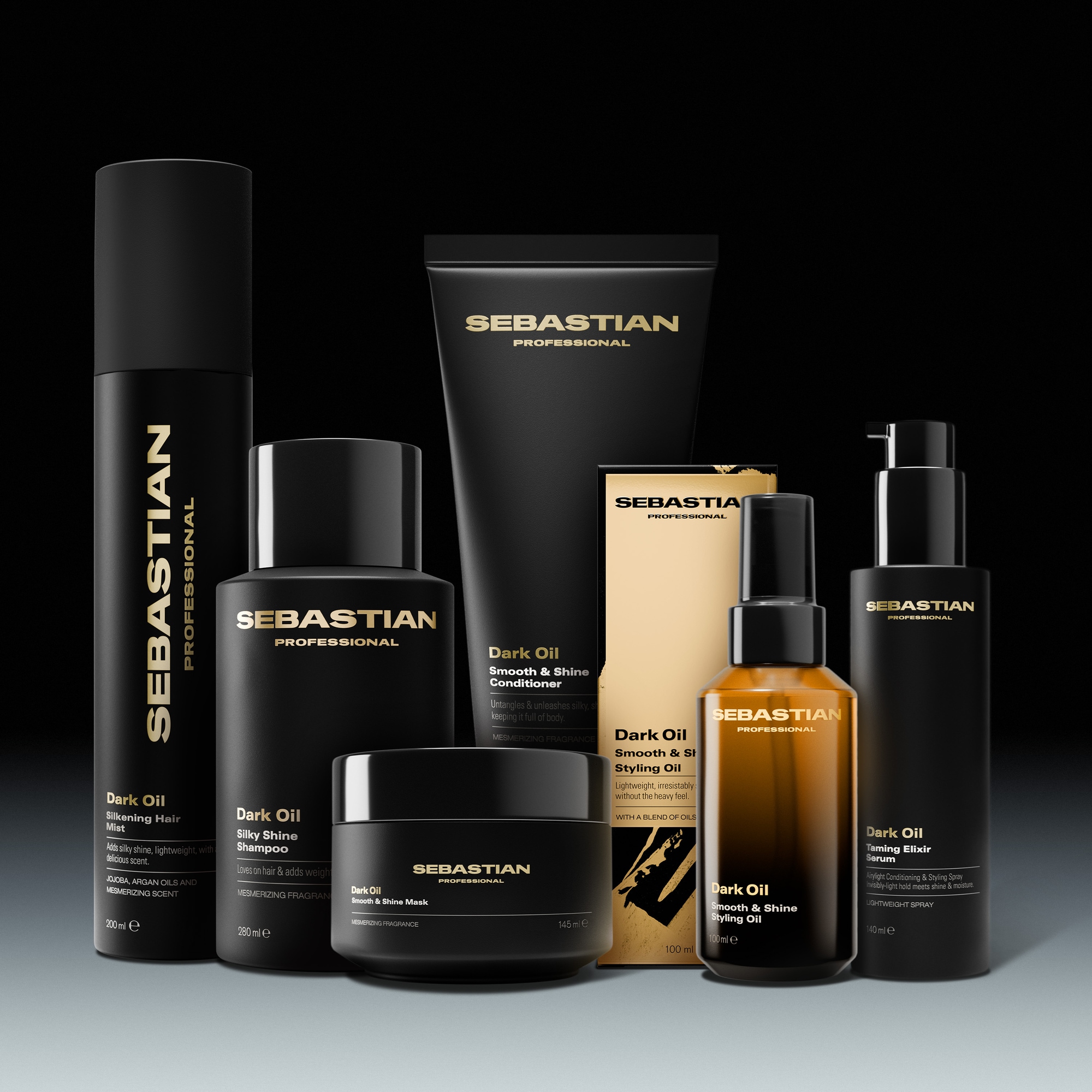 Sebastian Professional Haaröl »Dark Oil Hairoil« für trockenes, glanzloses und geschädigtes Haar, gegen Frizz