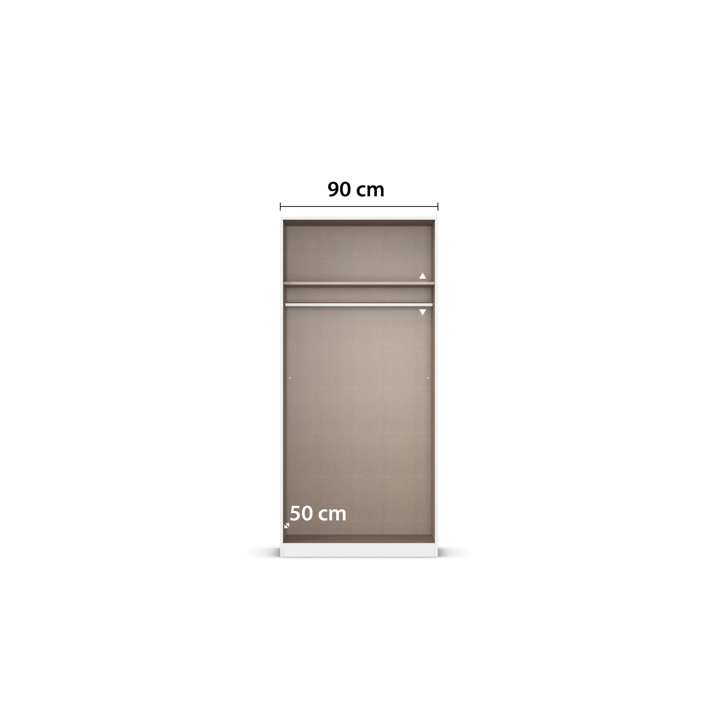 rauch Kleiderschrank »Drehtürenschrank Schrank Garderobe Ankleide Schlafzimmer LAGOA« 3 verschiedene Ausstattungen BASIC/CLASSIC/PREMIUM (inkl. SOFT-CLOSE),  moderne Kantengriffe aus Metall, optional mit Aufsatz MADE IN GERMANY