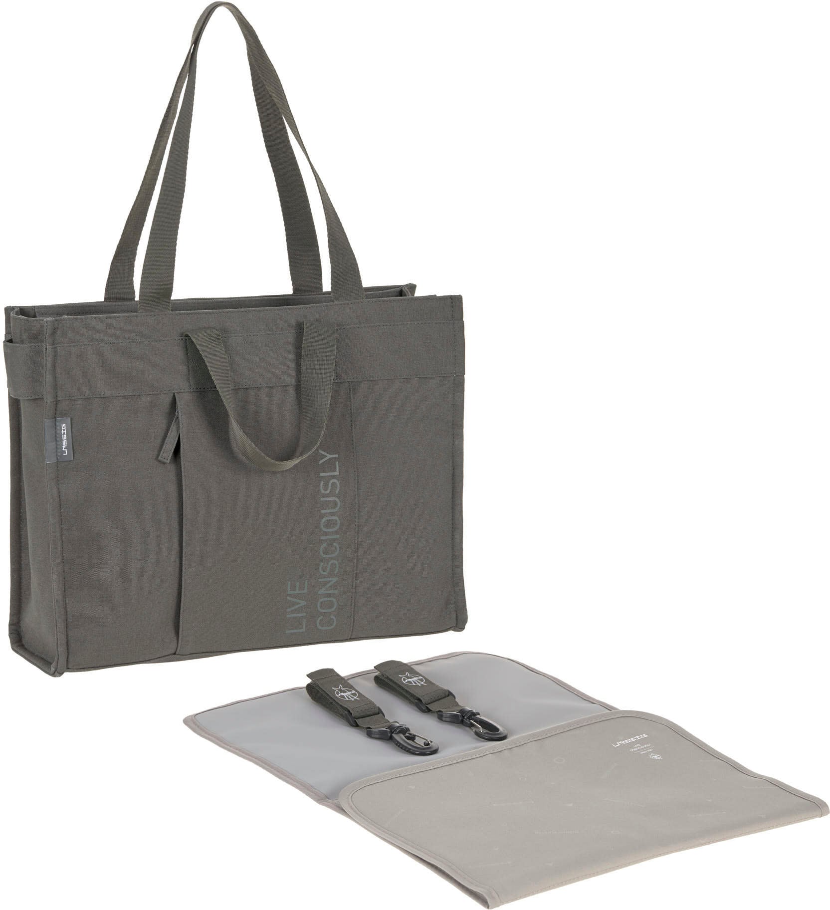 LÄSSIG Wickeltasche »Green Label, Tote Up Bag, anthracite«