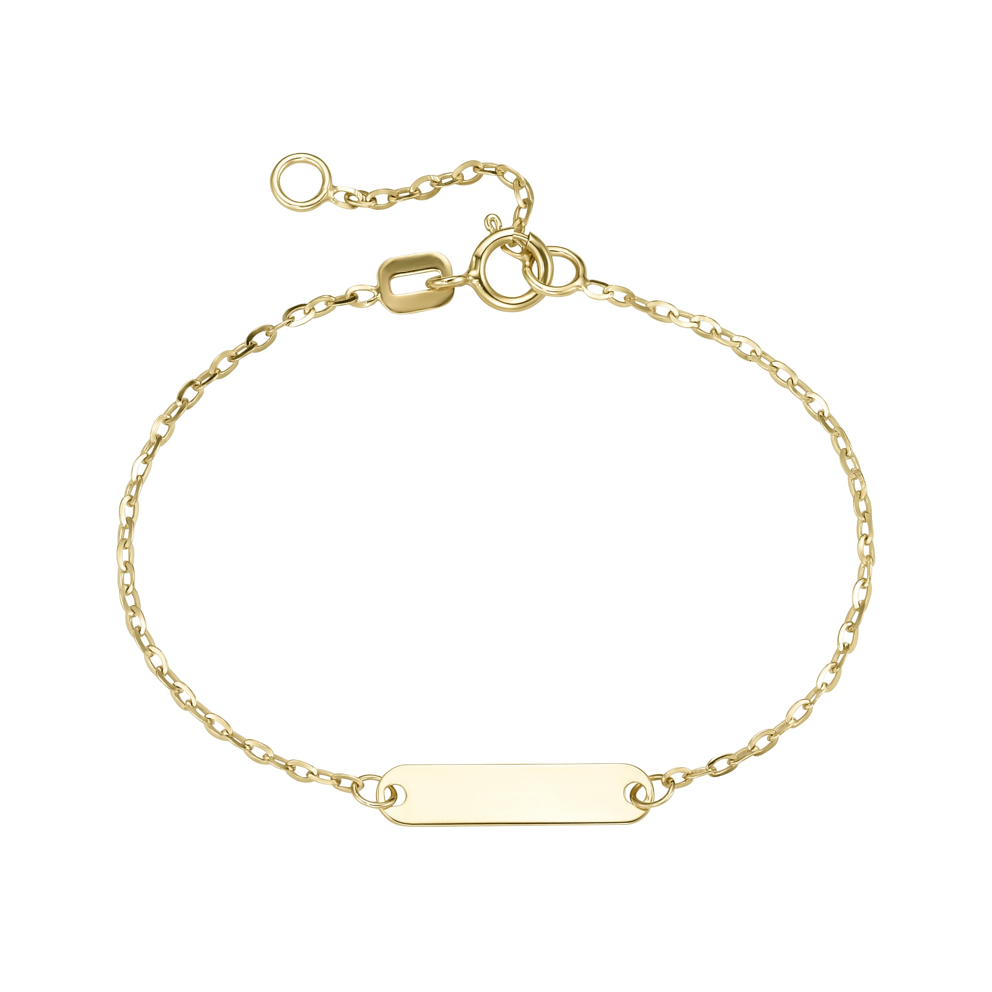 Luigi Merano Armband »Armband mit Identy Gravur-Plättchen für Kinder, Gold 375«