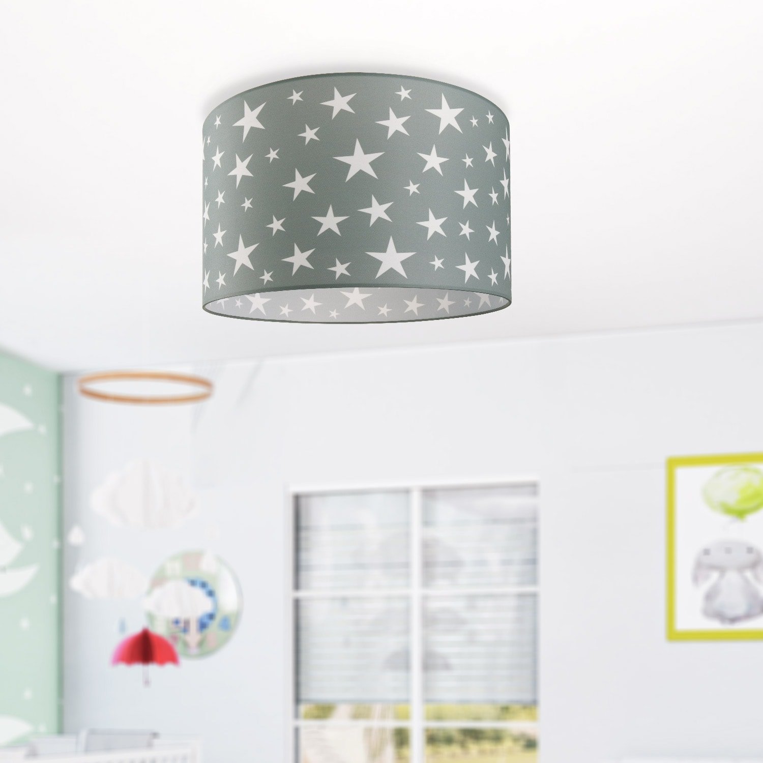 Paco Home Deckenleuchte 1 »Capri Garantie E27 315«, XXL Jahren Kinderlampe mit LED | kaufen Sternenhimmel Deckenlampe 3 online Motiv flammig-flammig, Kinderzimmer