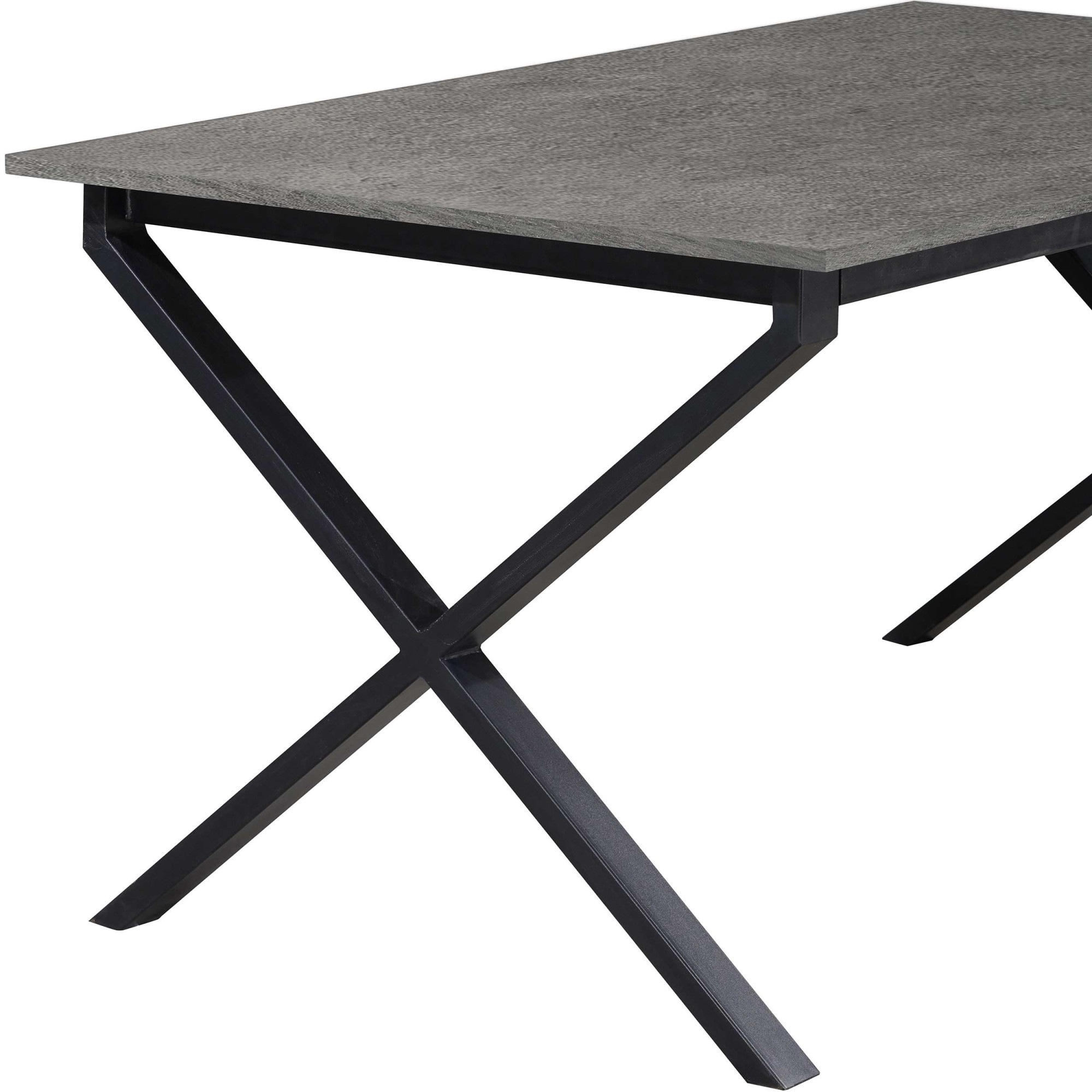 OTTO home Esstisch »Boddhi« schwarzes Metallgestell, Plattenvarianten wählbar, sowie Größen