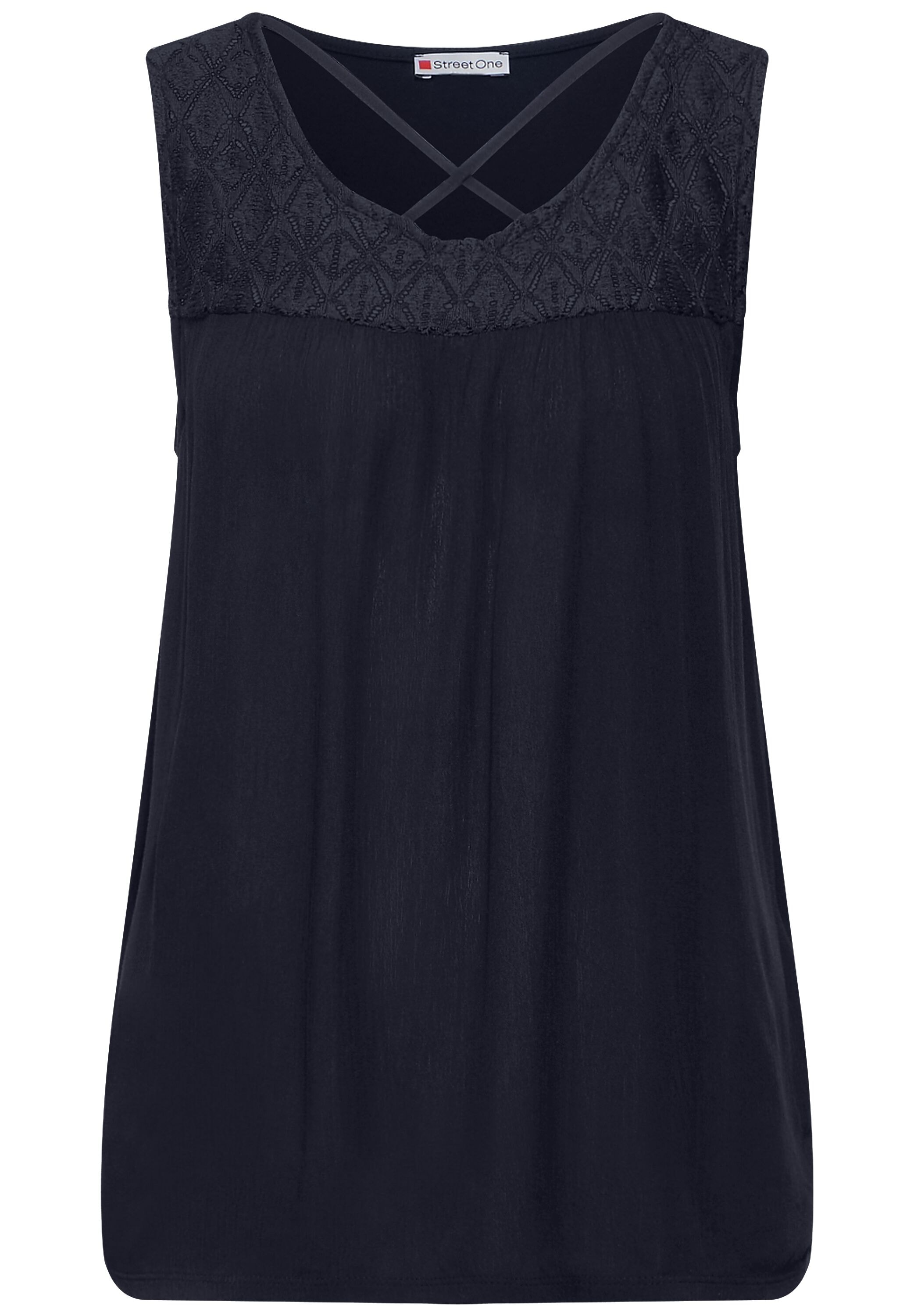STREET ONE Shirttop, mit Spitze