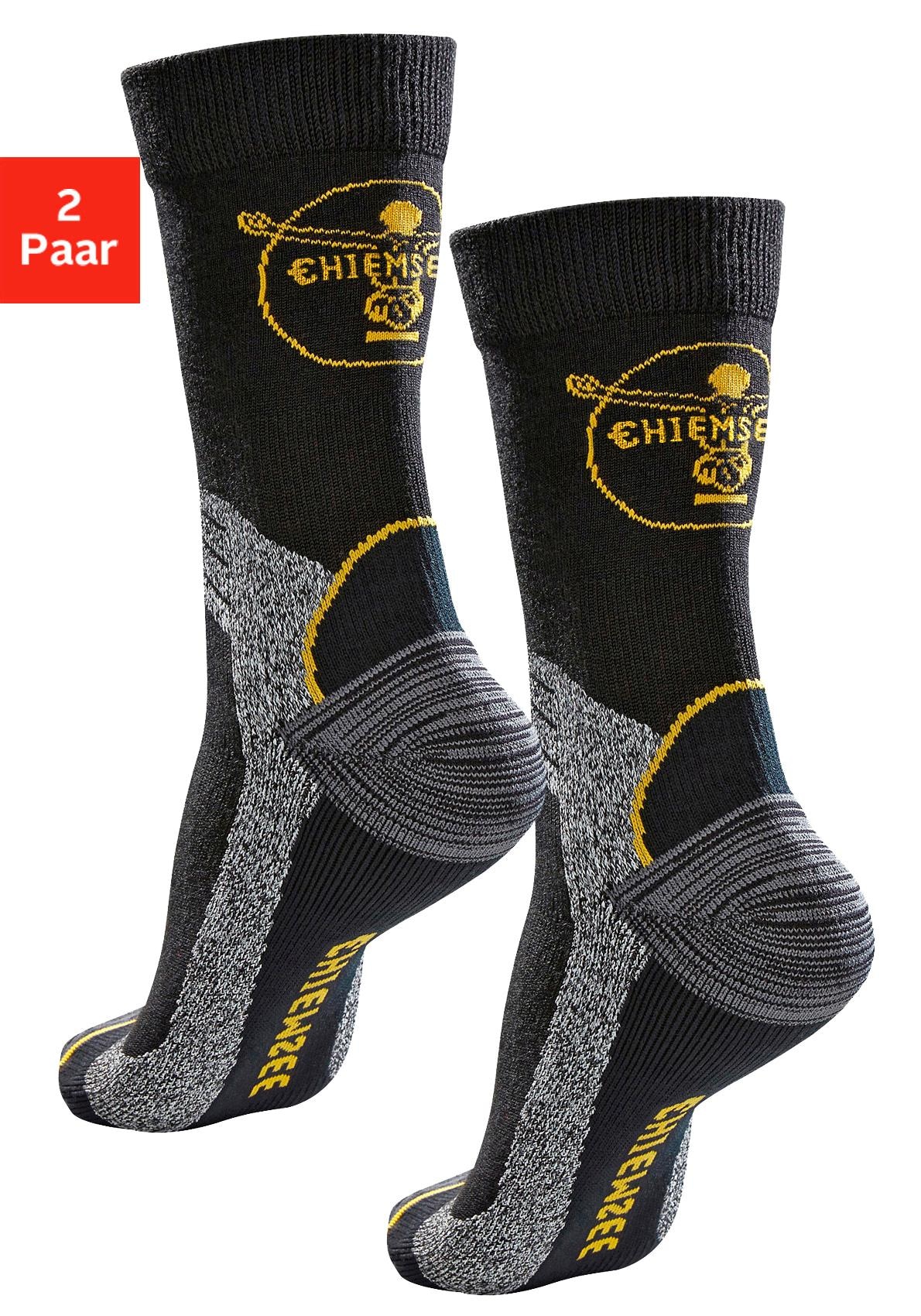 Chiemsee Wandersocken, (Packung, 2 Paar), mit gepolsterten Dämpfungszonen