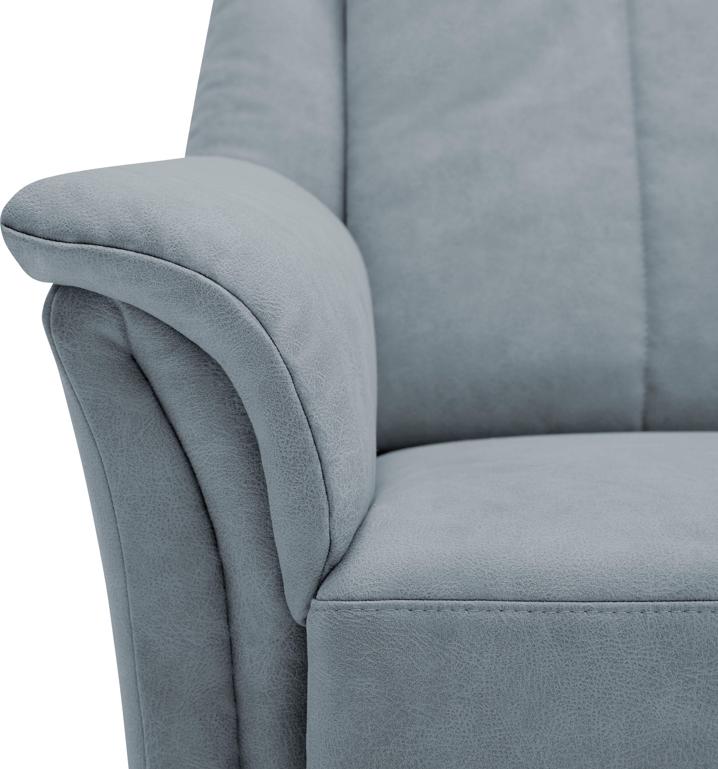 VILLA BECK Polstergarnitur »Lugano«, (Set, 3 tlg.), Kopfteilverstellung, in Sitzhöhe 49 cm, 3-Sitzer und 2x Sessel