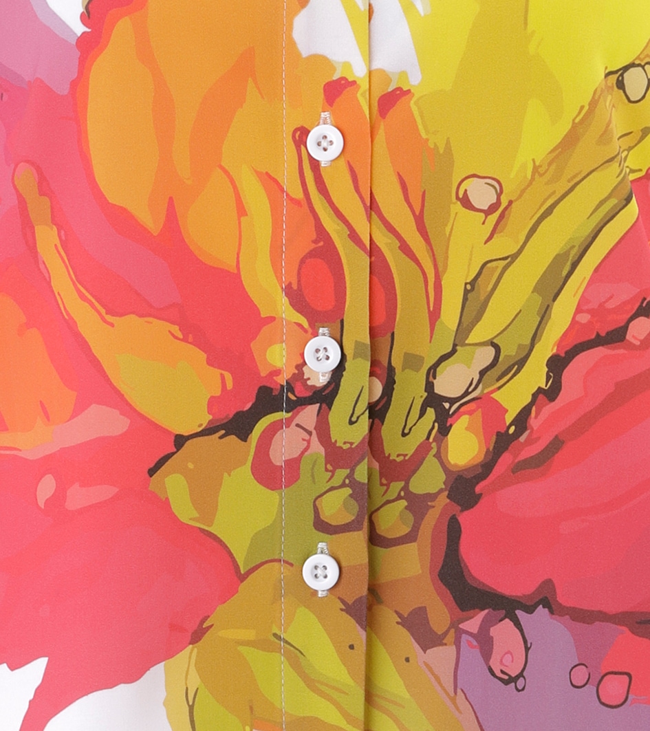 Aniston SELECTED Hemdbluse mit auffälligen, künstlerischen Print - NEUE KOLLEKTION