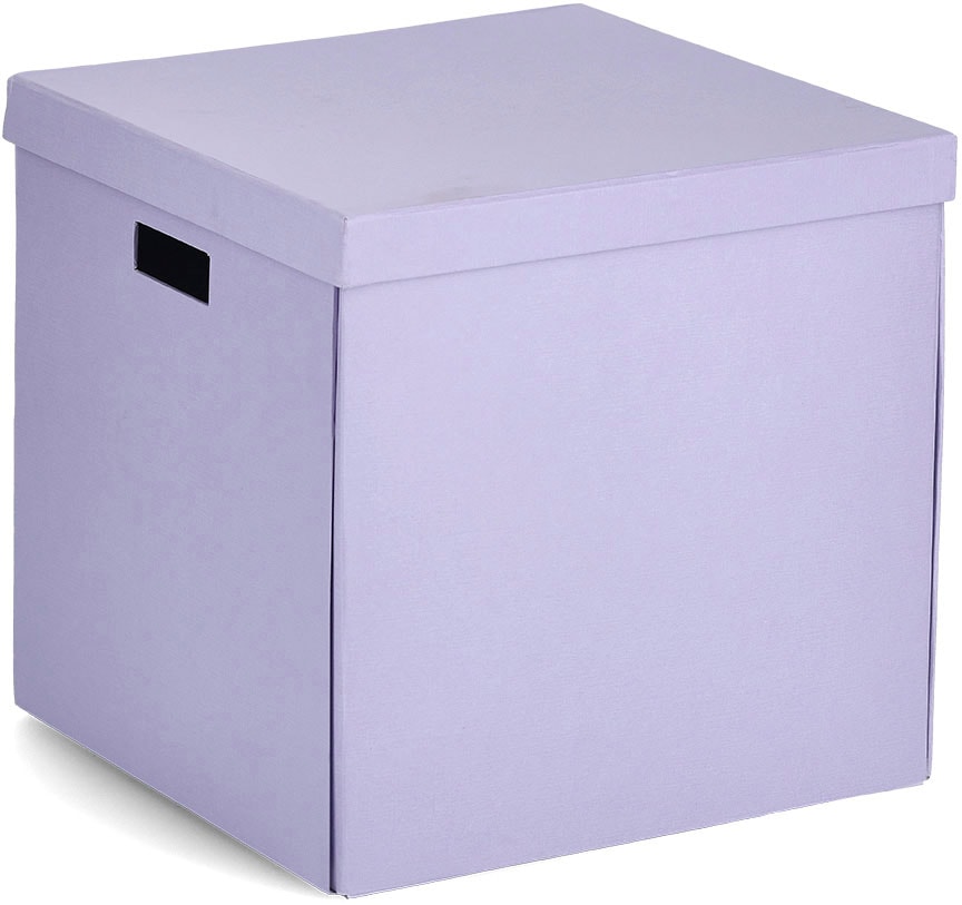 Zeller Present Aufbewahrungsbox beschriftbar, recycelter Karton
