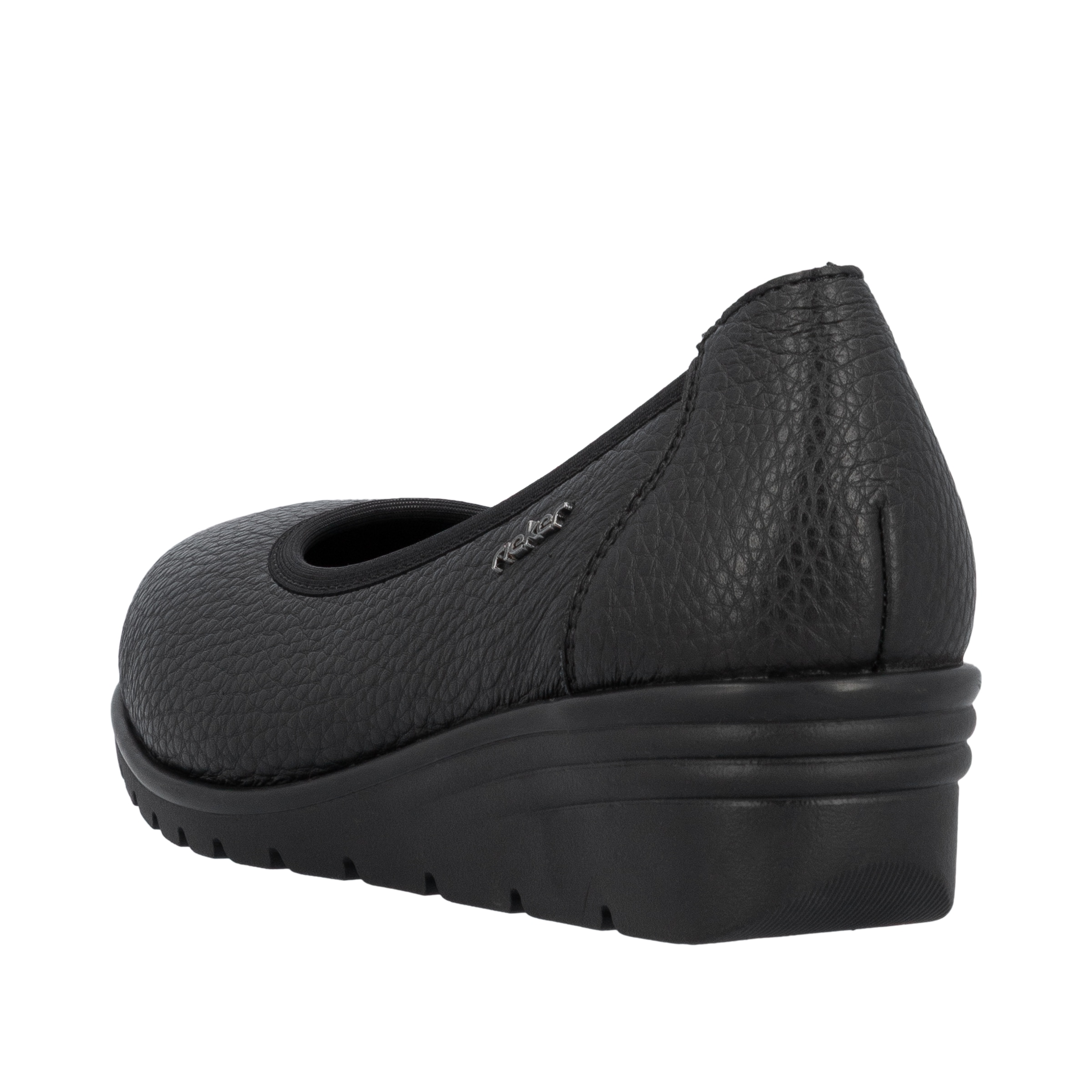 Rieker Keilpumps  Ballerina, Schlupfschuh, Slipper mit leichter Struktur im Obermaterial