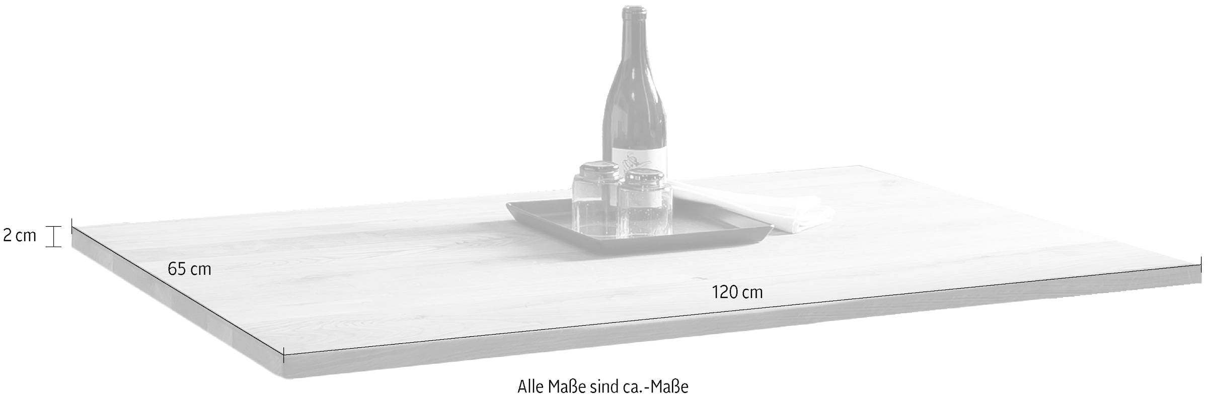 SIT Tischplatte, mit deutlicher Maserung