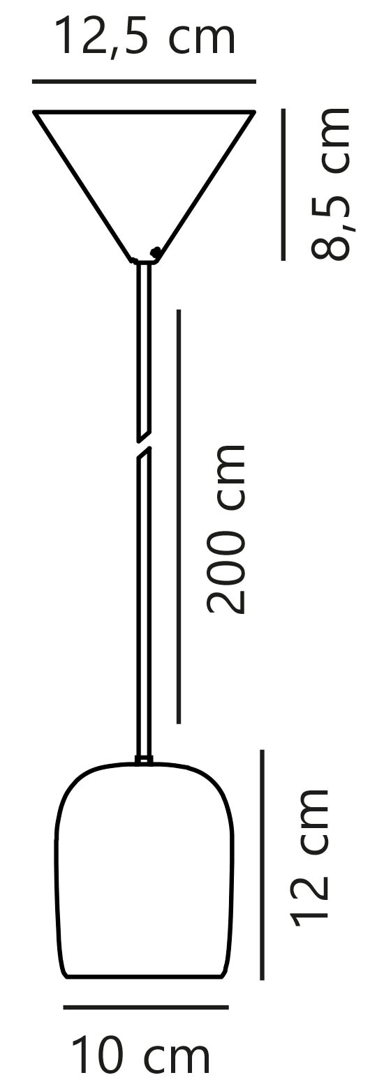 Nordlux Pendelleuchte »Notti«, Leuchtmittel E27 | ohne Leuchtmittel, kleines, organisches, elegant geformtes Pendel, weiches Licht