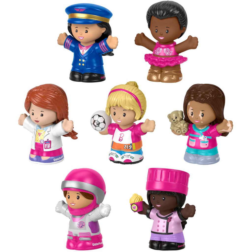 Fisher-Price® Lernspielzeug »Little People Barbie Traumberuf-Freundinnen Set«, (Set)