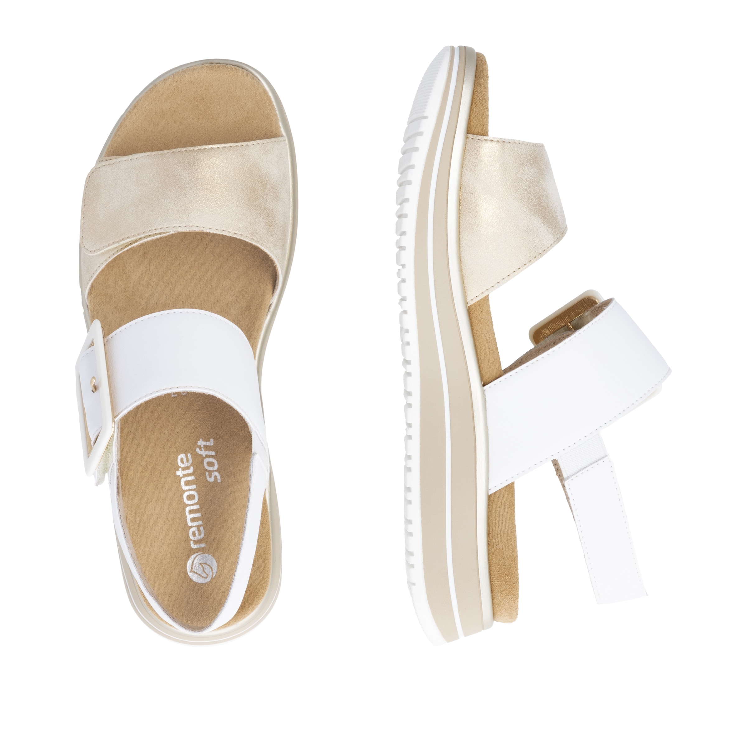 Remonte Keilsandalette, Sommerschuh, Riemchensandale mit komfortablem Softfußbett