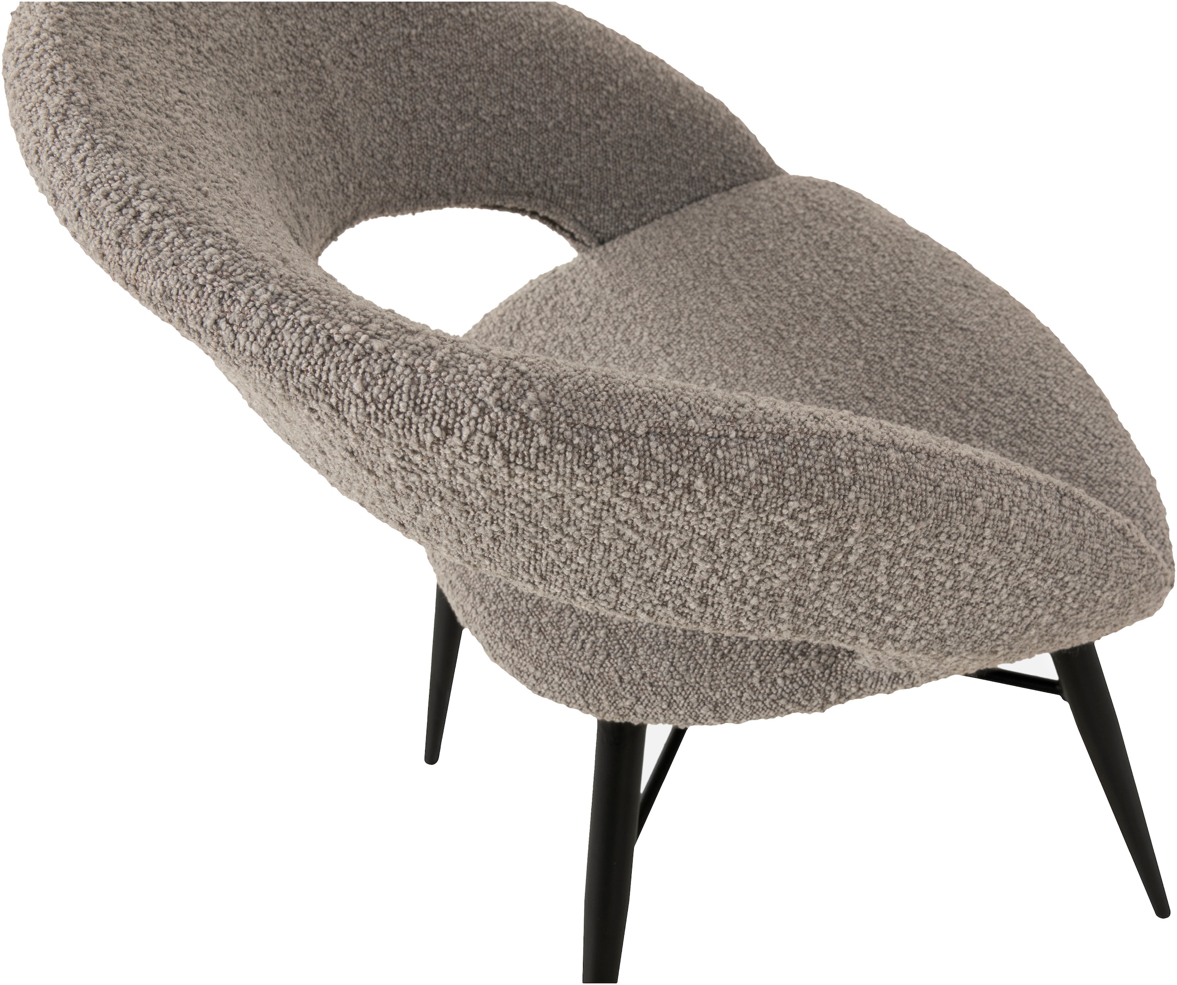 OMG Design Esszimmerstuhl »Marley«, (Set), 1 St., Stoff, mit modernem Cut-Out, Bouclé Bezug